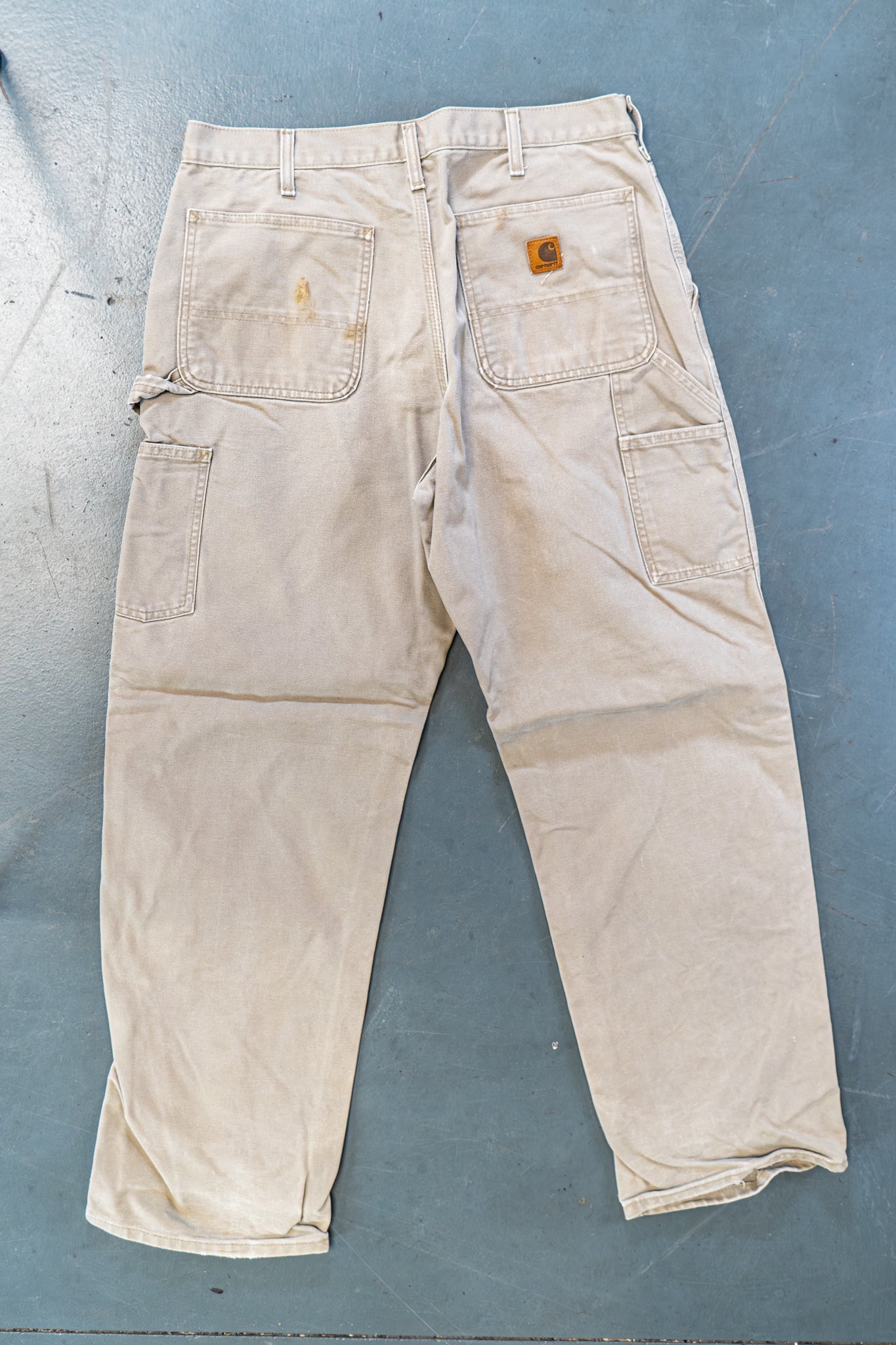 True Vintage Carhartt Carpenter Trousers – Beige, w33,L30 Regular (1990s)