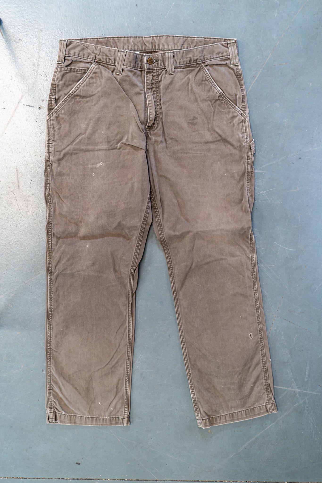 True Vintage Carhartt Carpenter Trousers – Beige, w36,L29 Regular (1990s)