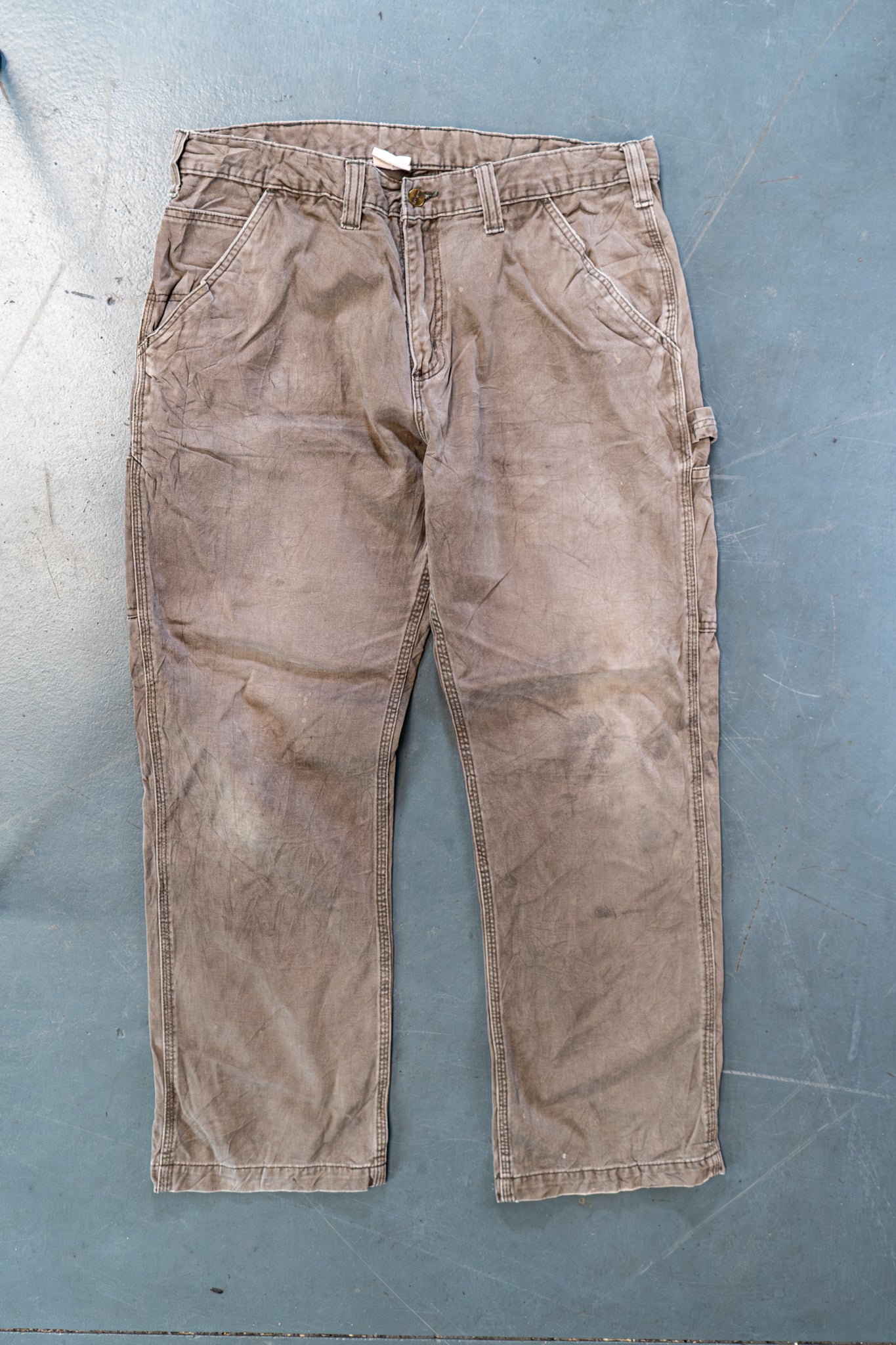True Vintage Carhartt Carpenter Trousers – Beige, w36,L29 Regular (1990s)