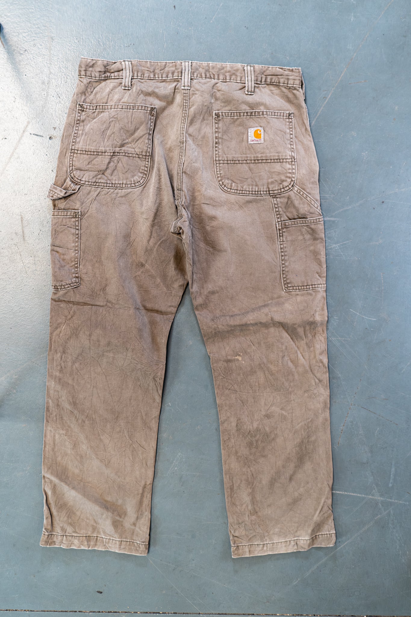 True Vintage Carhartt Carpenter Trousers – Beige, w36,L29 Regular (1990s)