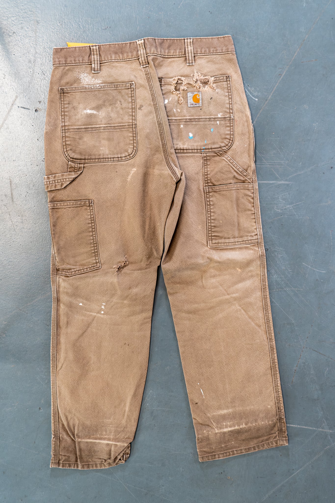 True Vintage Carhartt Carpenter Trousers – Beige, w32,L28 Regular (1990s)