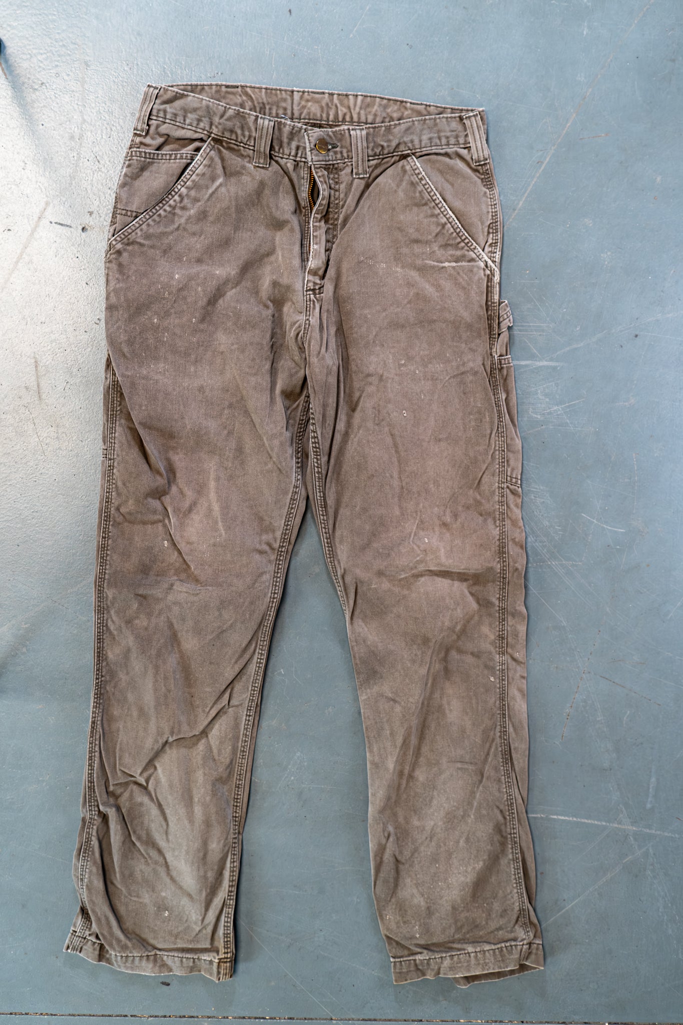 True Vintage Carhartt Carpenter Trousers – Beige, w32,L33 Regular (1990s)