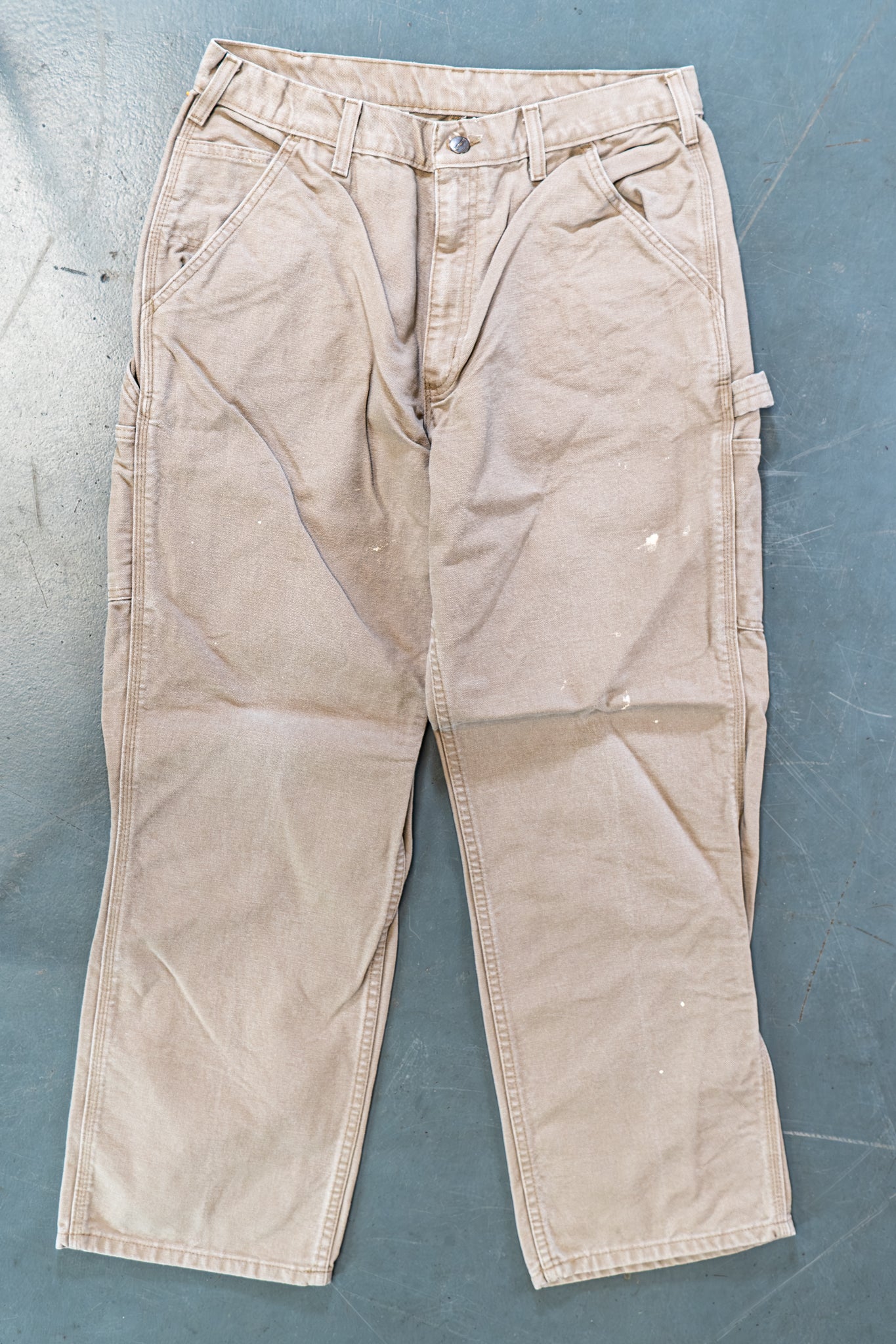 True Vintage Carhartt Carpenter Trousers – Beige, w31,L30 Regular (1990s)