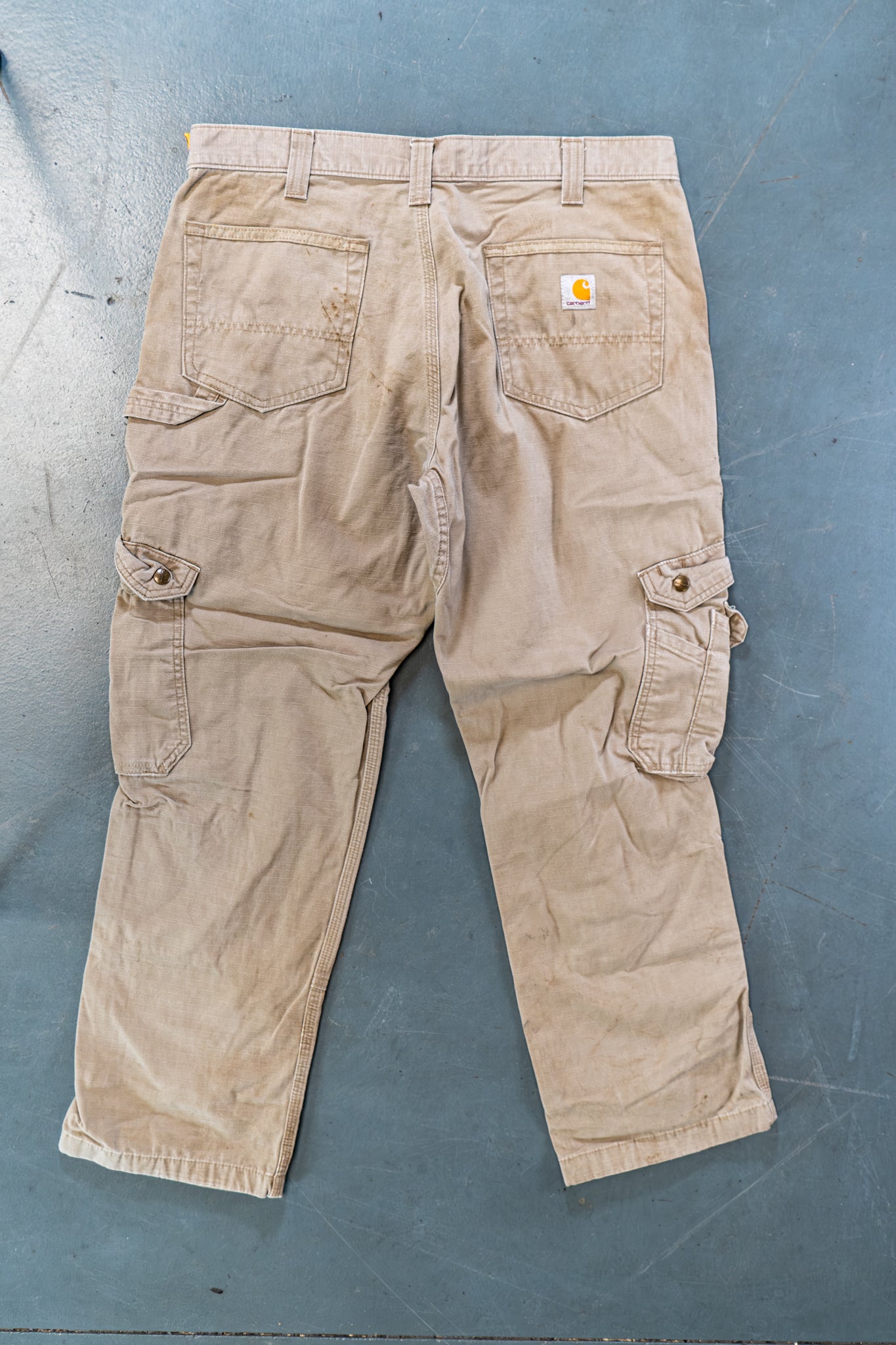 True Vintage Carhartt Carpenter Trousers – Beige, w36,L29 Regular (1990s)