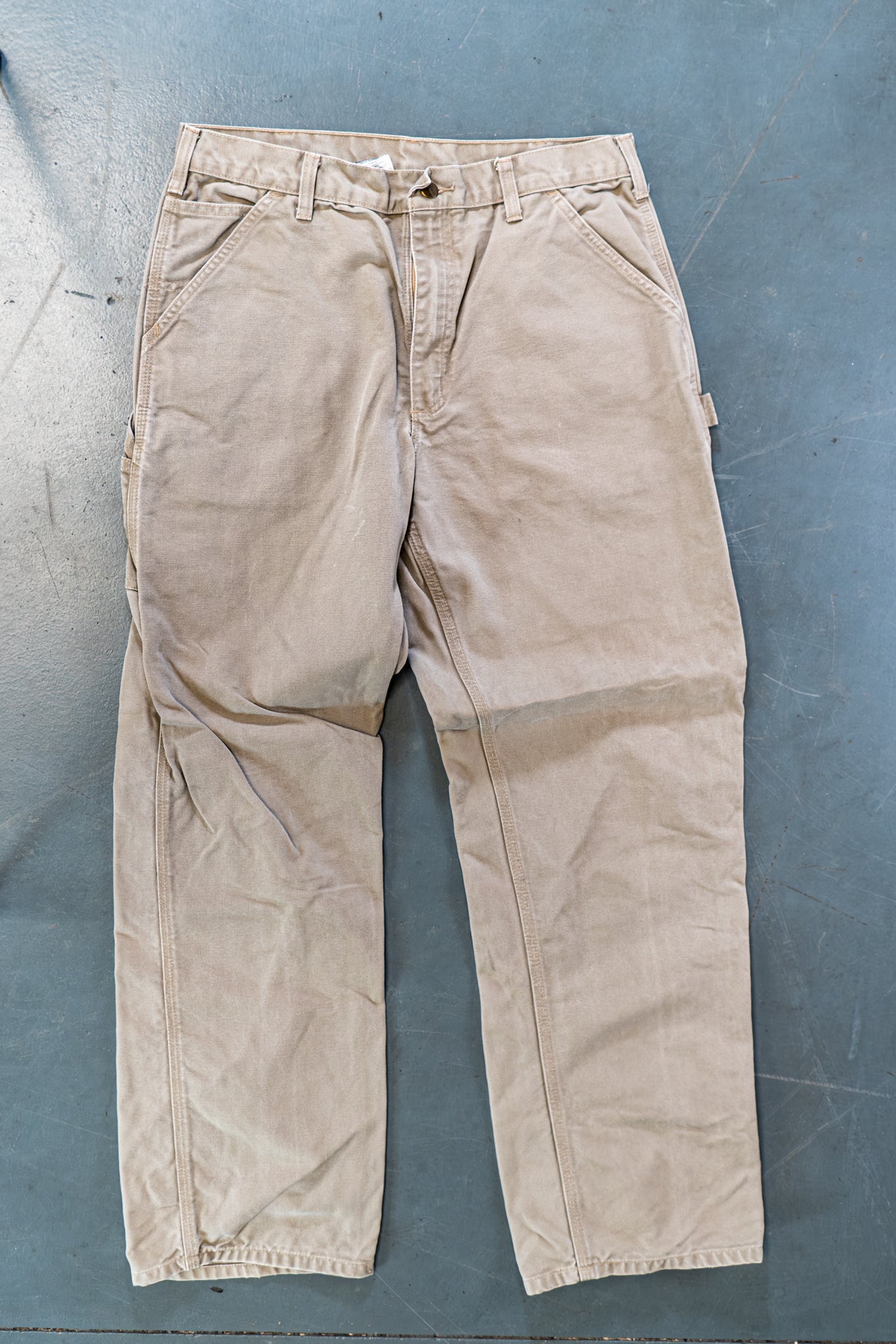 True Vintage Carhartt Carpenter Trousers – Beige, w33,L33 Regular (1990s)