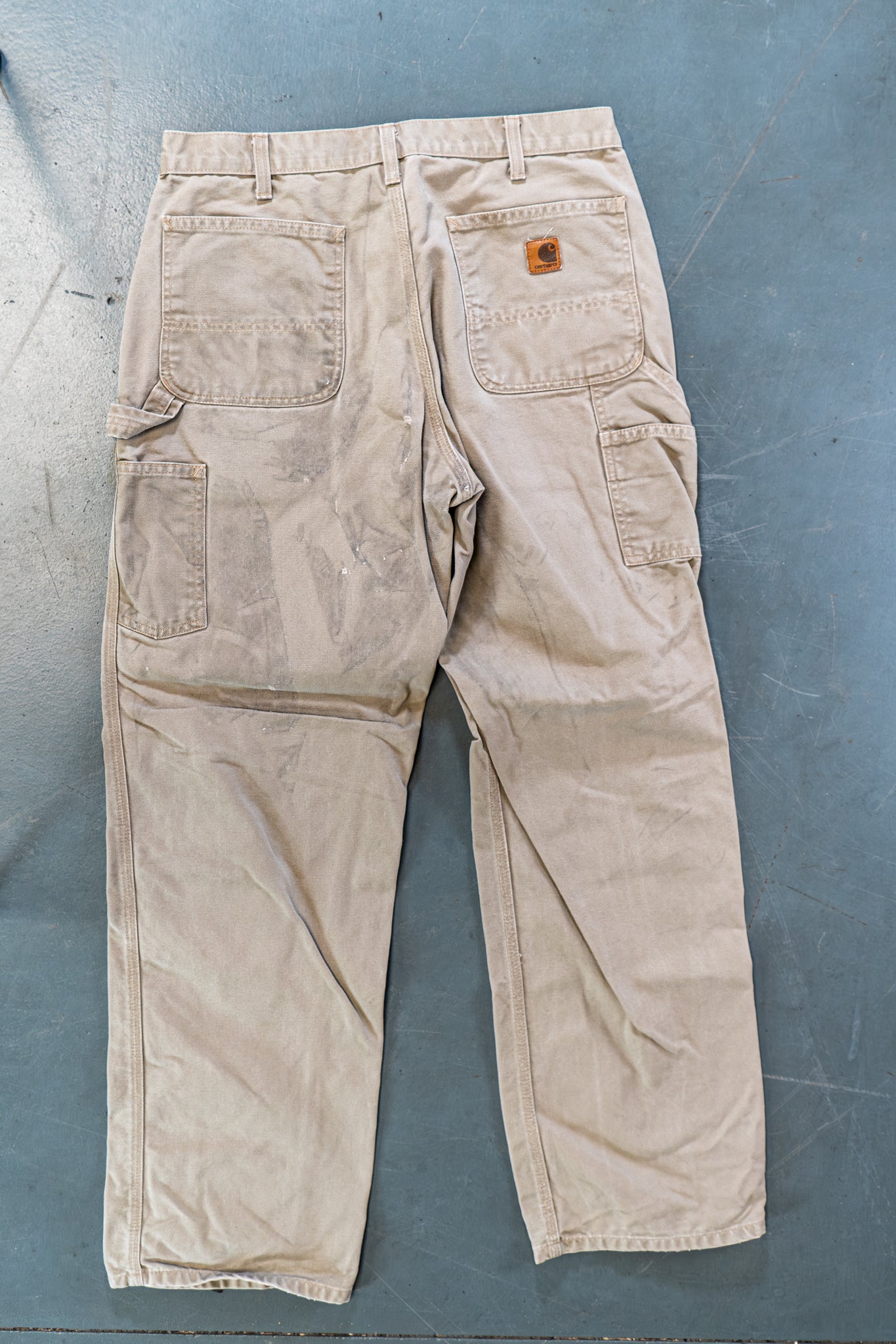 True Vintage Carhartt Carpenter Trousers – Beige, w33,L33 Regular (1990s)
