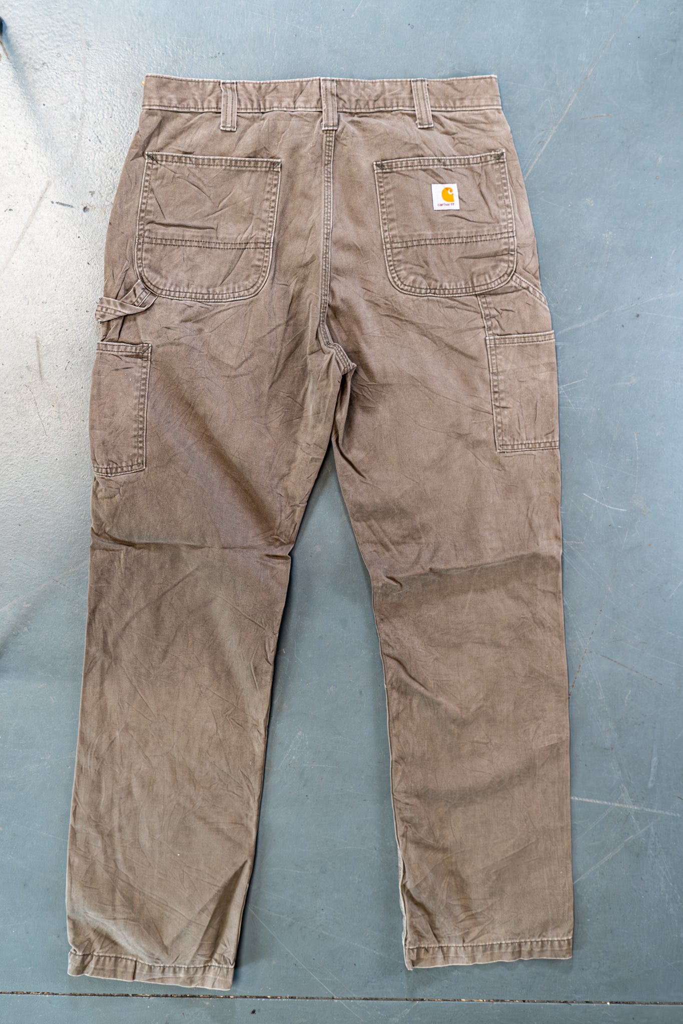 True Vintage Carhartt Carpenter Trousers – Beige, w34,L32 Regular (1990s)