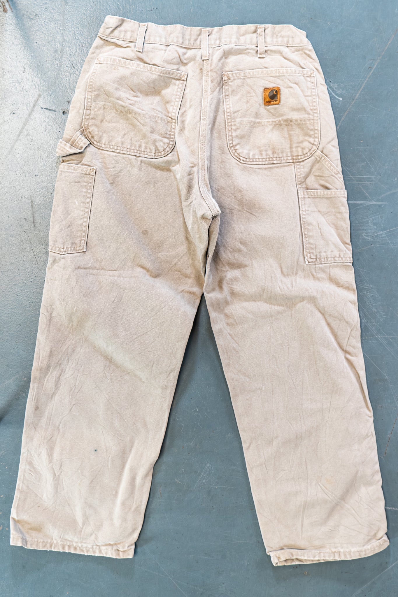 True Vintage Carhartt Carpenter Trousers – Beige, w30,L29 Regular (1990s)
