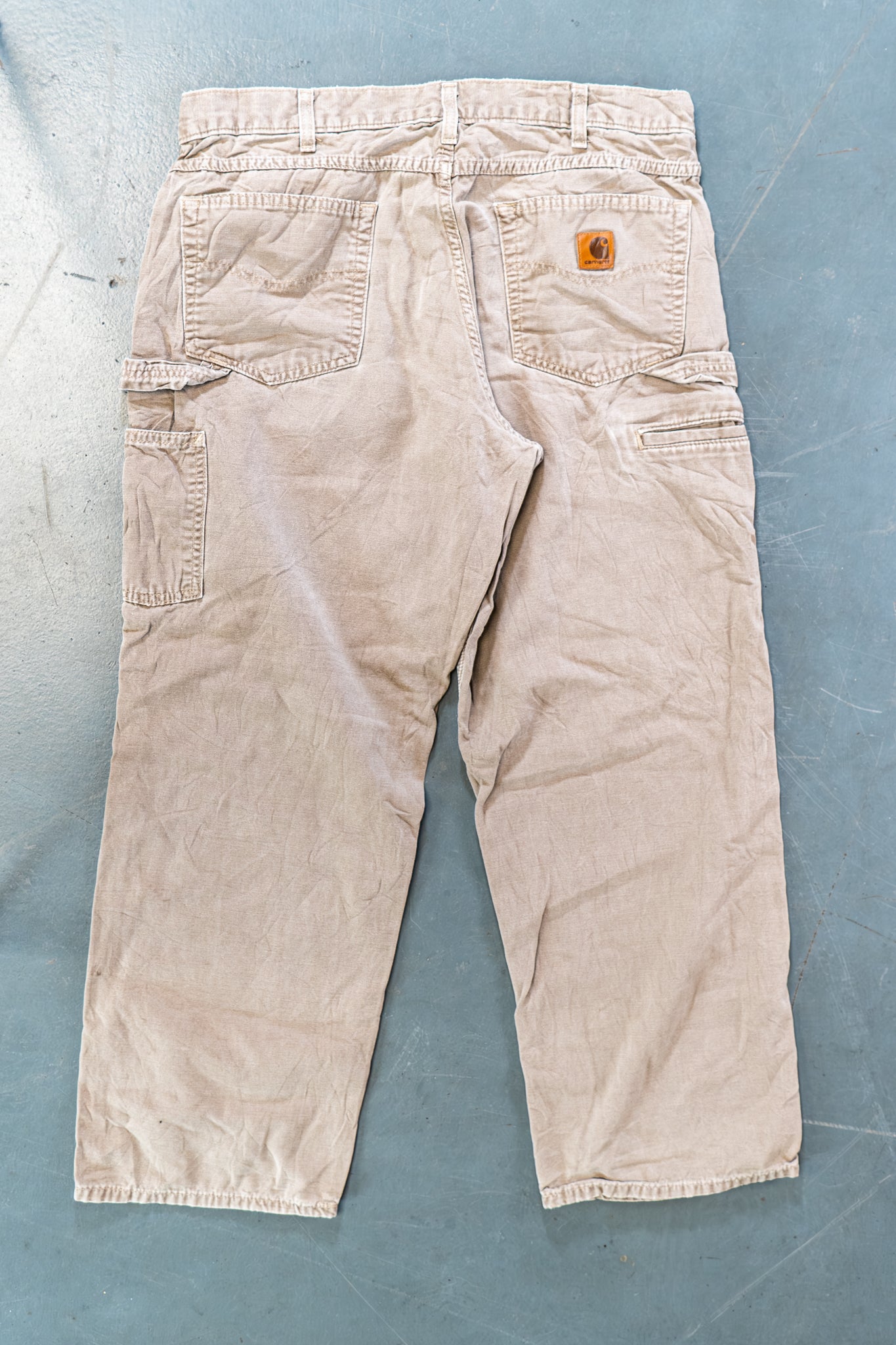True Vintage Carhartt Carpenter Trousers – Beige, w34,L29 Regular (1990s)