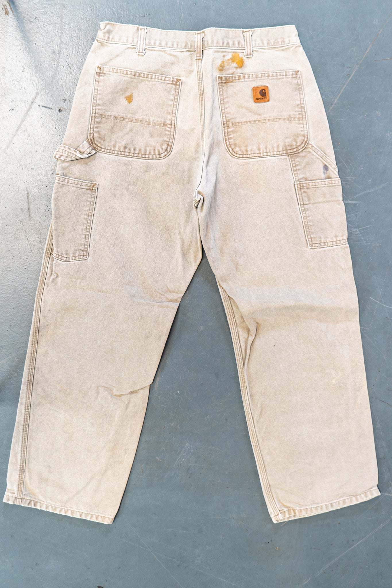 True Vintage Carhartt Carpenter Trousers – Beige, w30,L28 Regular (1990s)