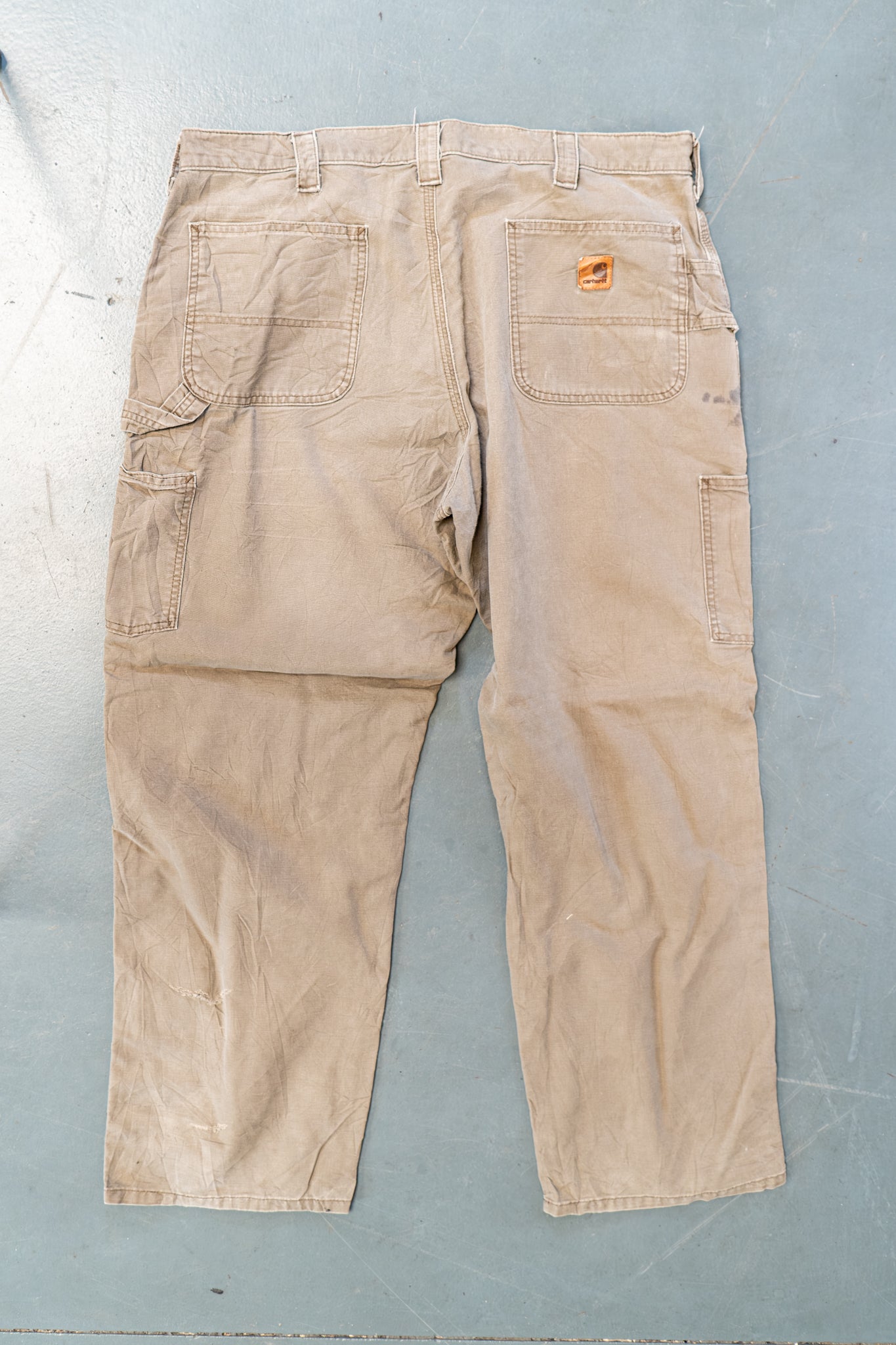 True Vintage Carhartt Carpenter Trousers – Beige, w38,L29 Regular (1990s)