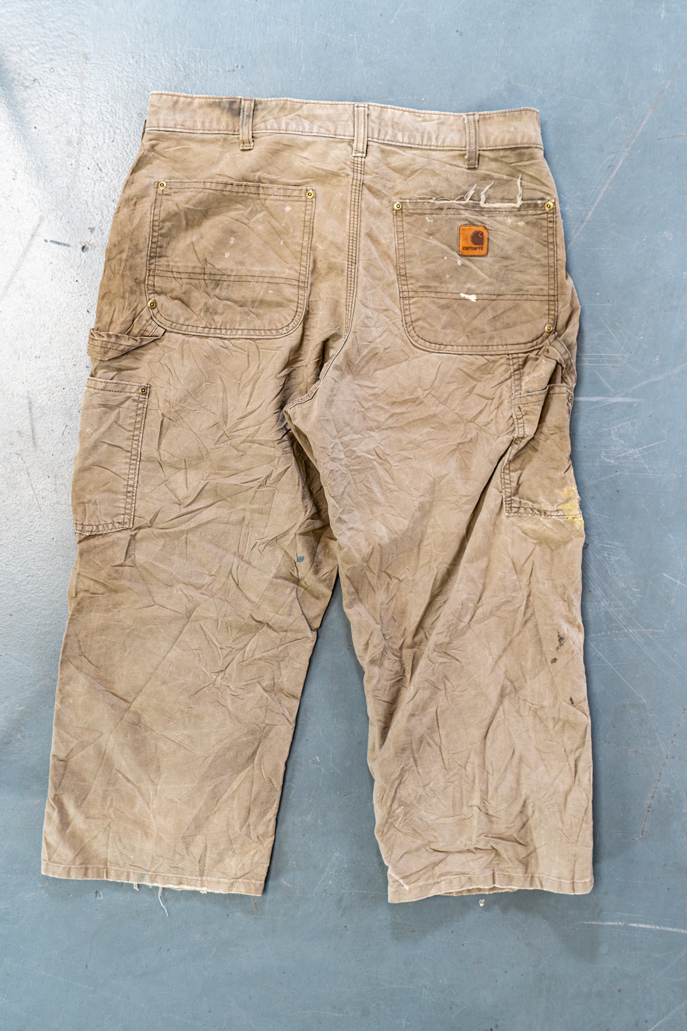 True Vintage Carhartt Carpenter Trousers – Beige, w33,L22 Regular (1990s)