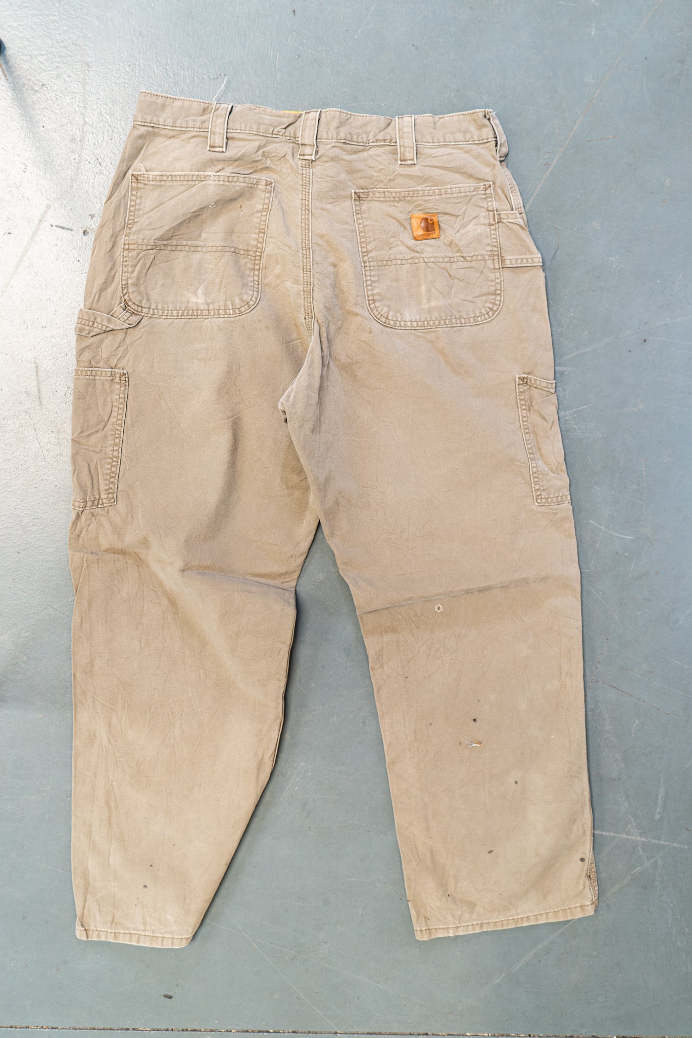 True Vintage Carhartt Carpenter Trousers – Beige, w34,L29 Regular (1990s)
