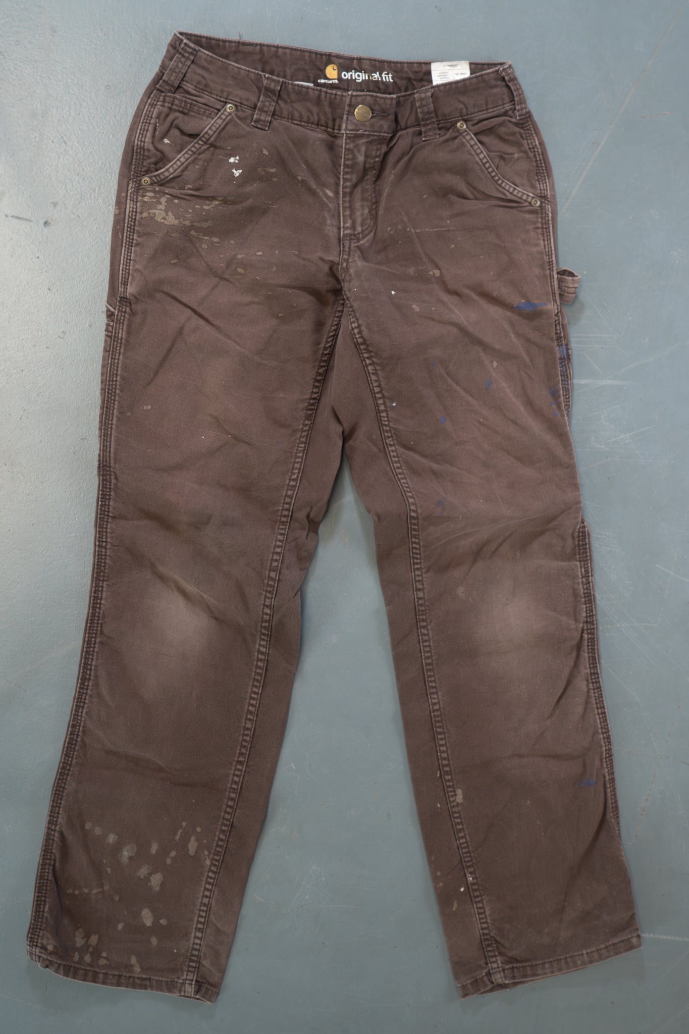 True Vintage Carhartt Carpenter Trousers – Brown, w28,L30 Regular (1990s)