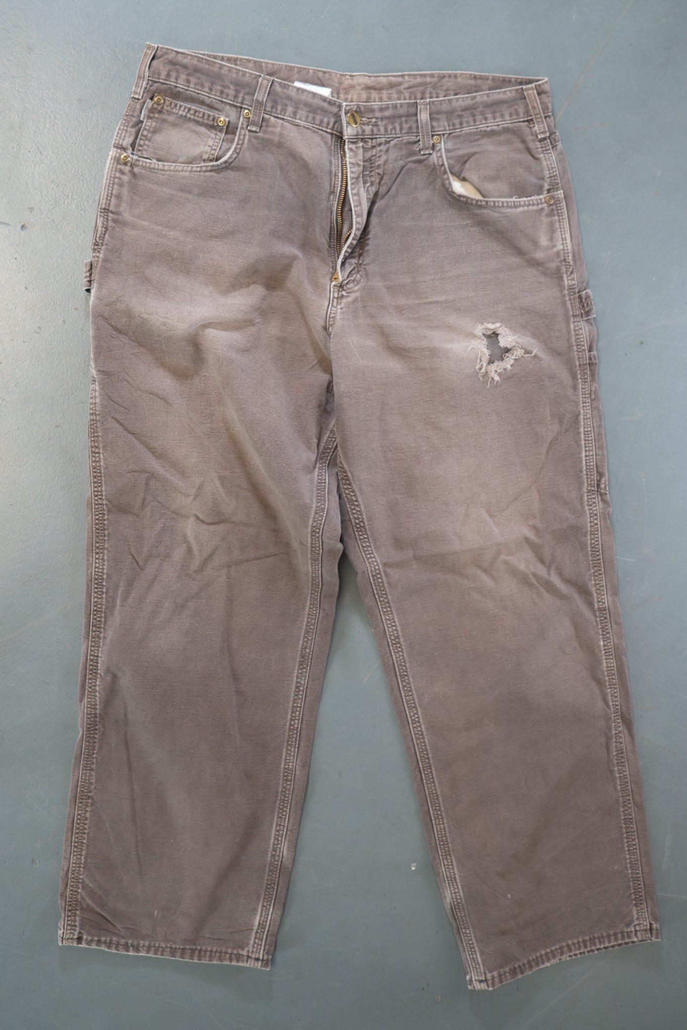 True Vintage Carhartt Carpenter Trousers – Brown, w36,L29 Regular (1990s)