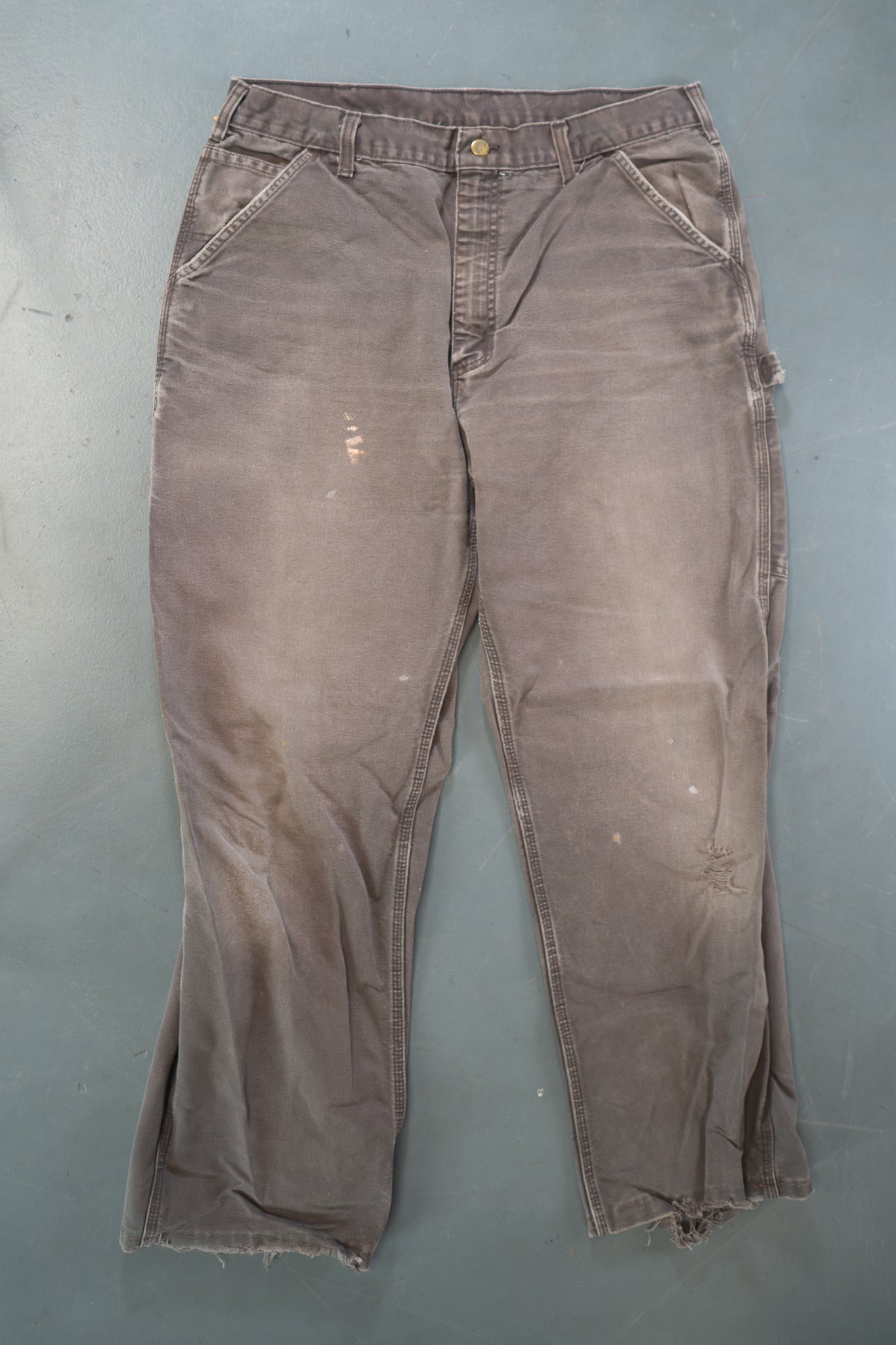 True Vintage Carhartt Carpenter Trousers – Brown, w34,L30 Regular (1990s)