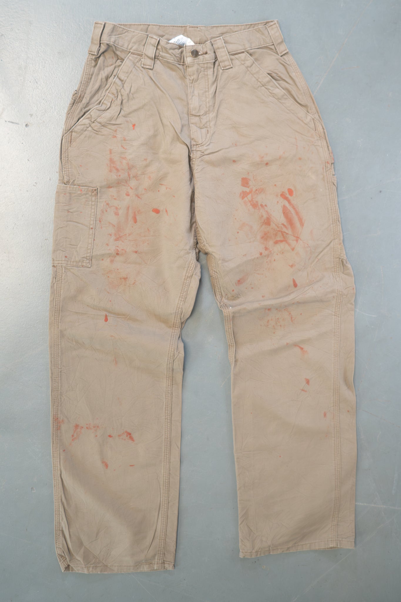 True Vintage Carhartt Carpenter Trousers – Green, w28,L31 Regular (1990s)