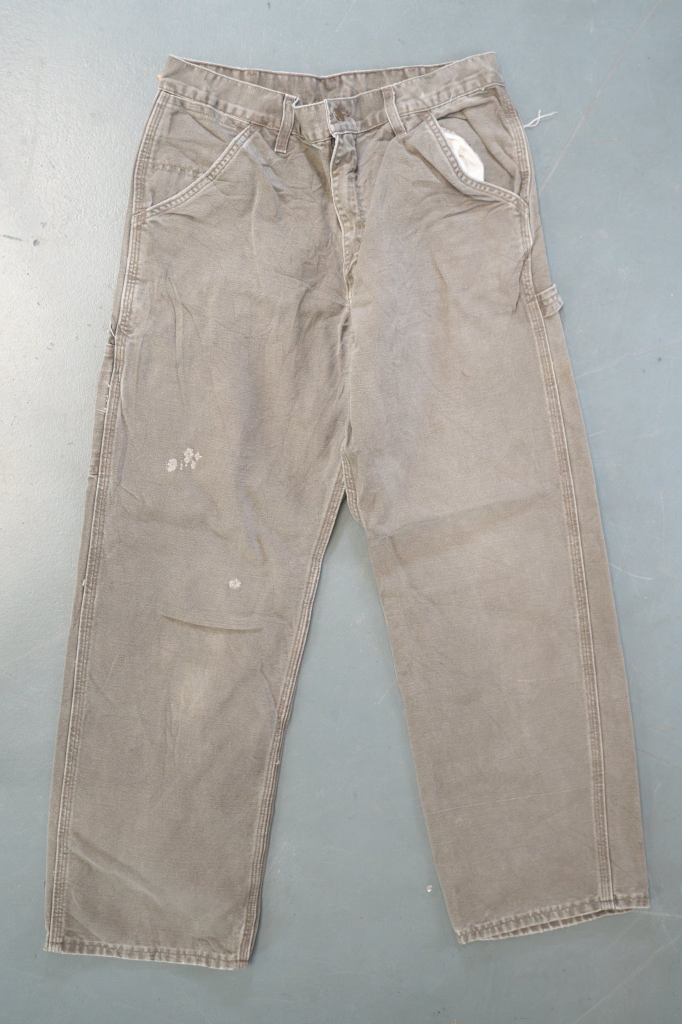 True Vintage Carhartt Carpenter Trousers – Green, w30,L28 Regular (1990s)