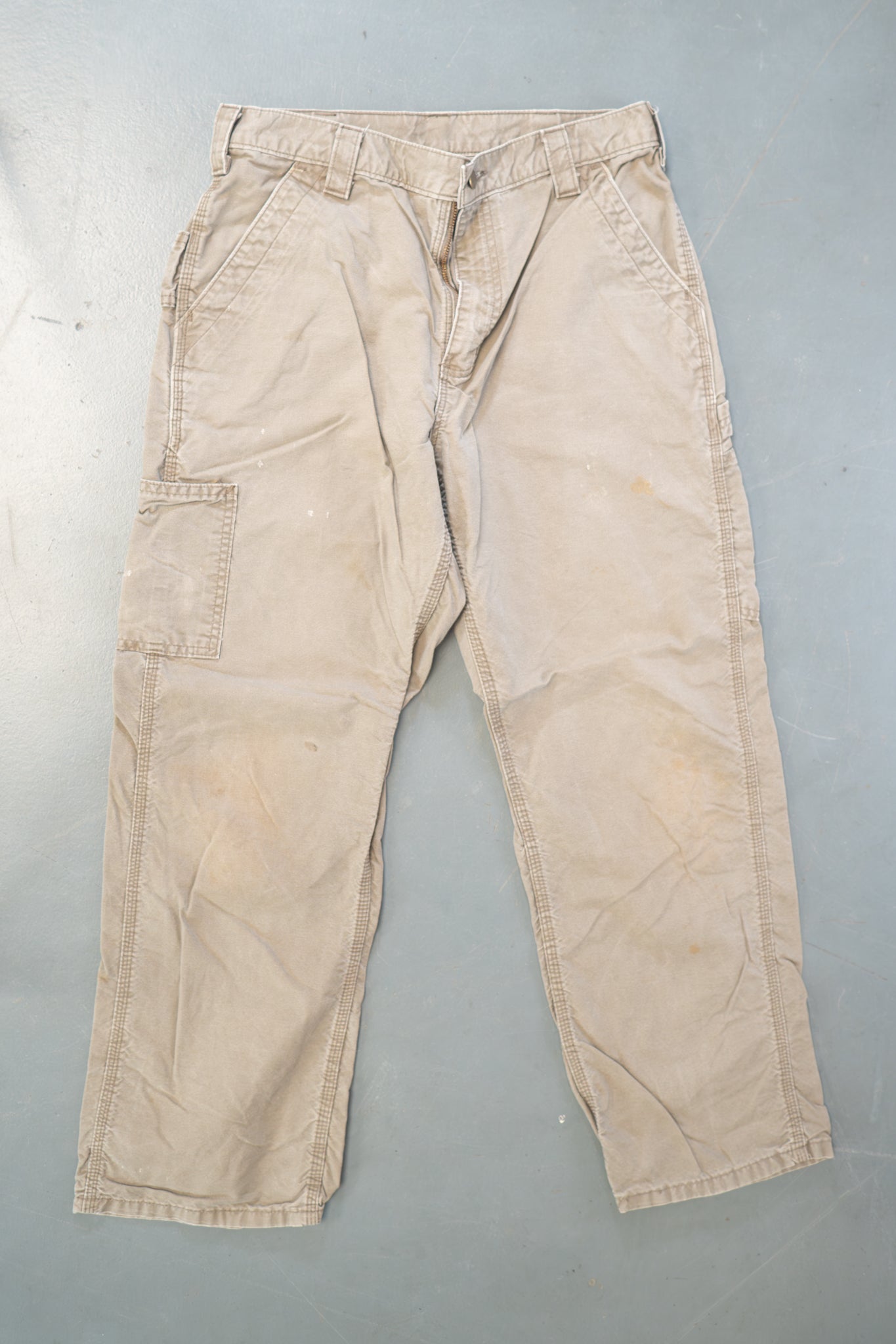 True Vintage Carhartt Carpenter Trousers – Green, w30,L29 Regular (1990s)