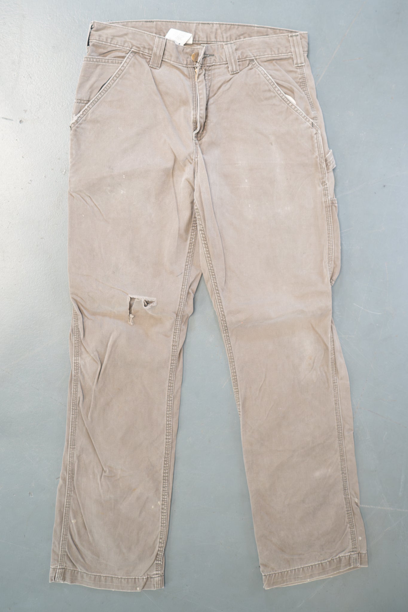 True Vintage Carhartt Carpenter Trousers – Green, w32,L31 Regular (1990s)