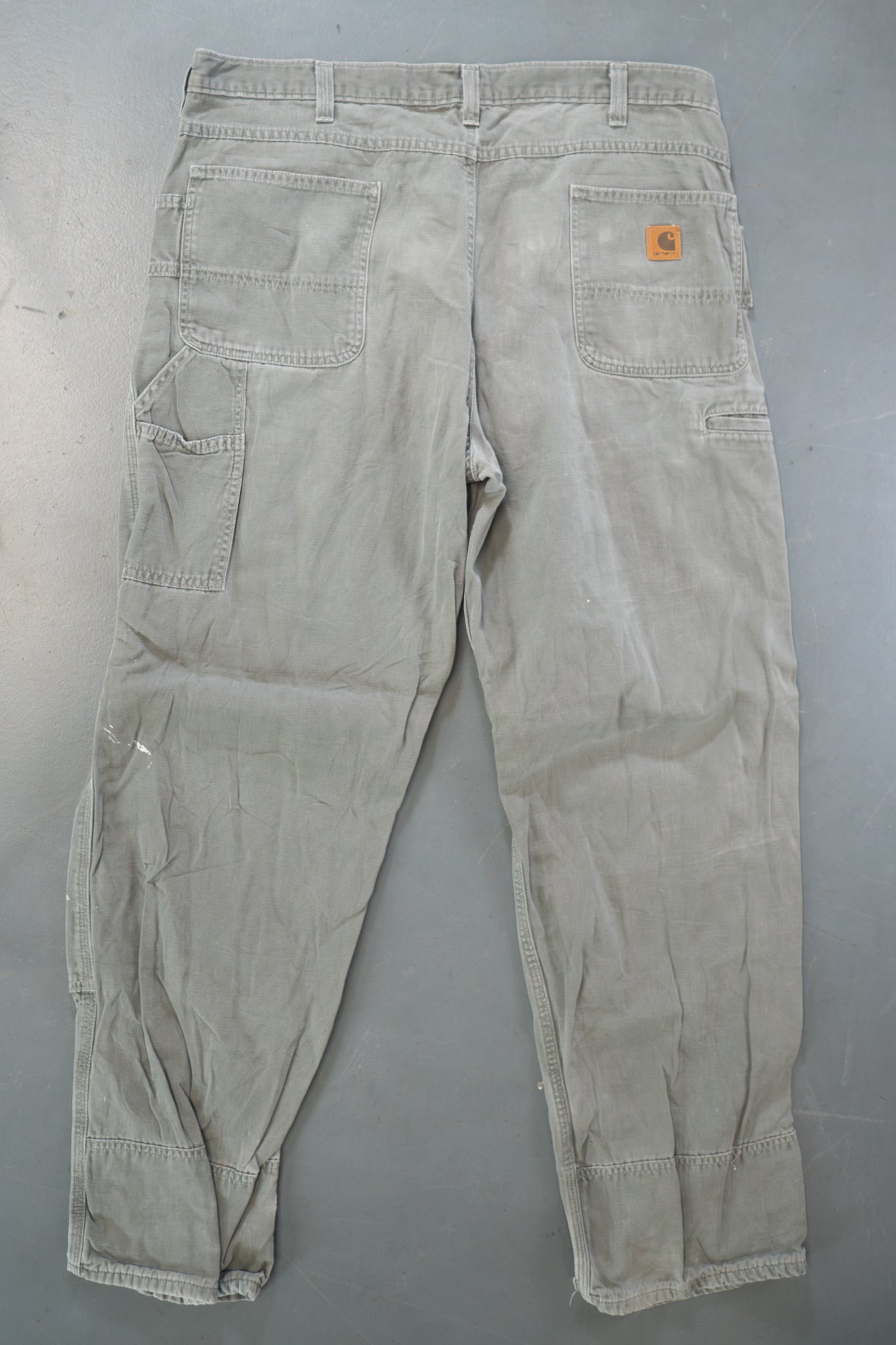 True Vintage Carhartt Carpenter Trousers – Green, w39,L33 Regular (1990s)