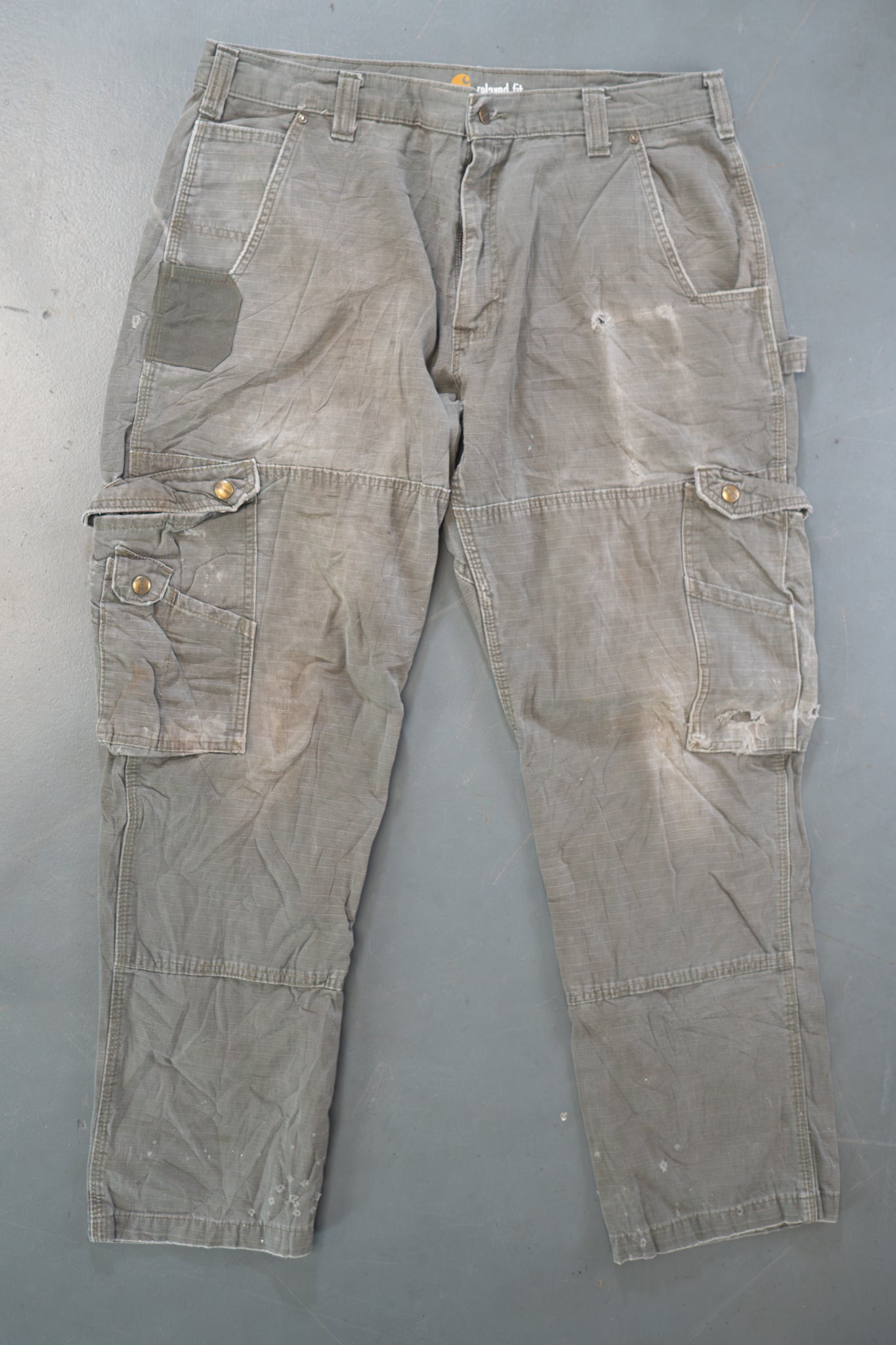 True Vintage Carhartt Carpenter Trousers – Green, w36,L31 Regular (1990s)