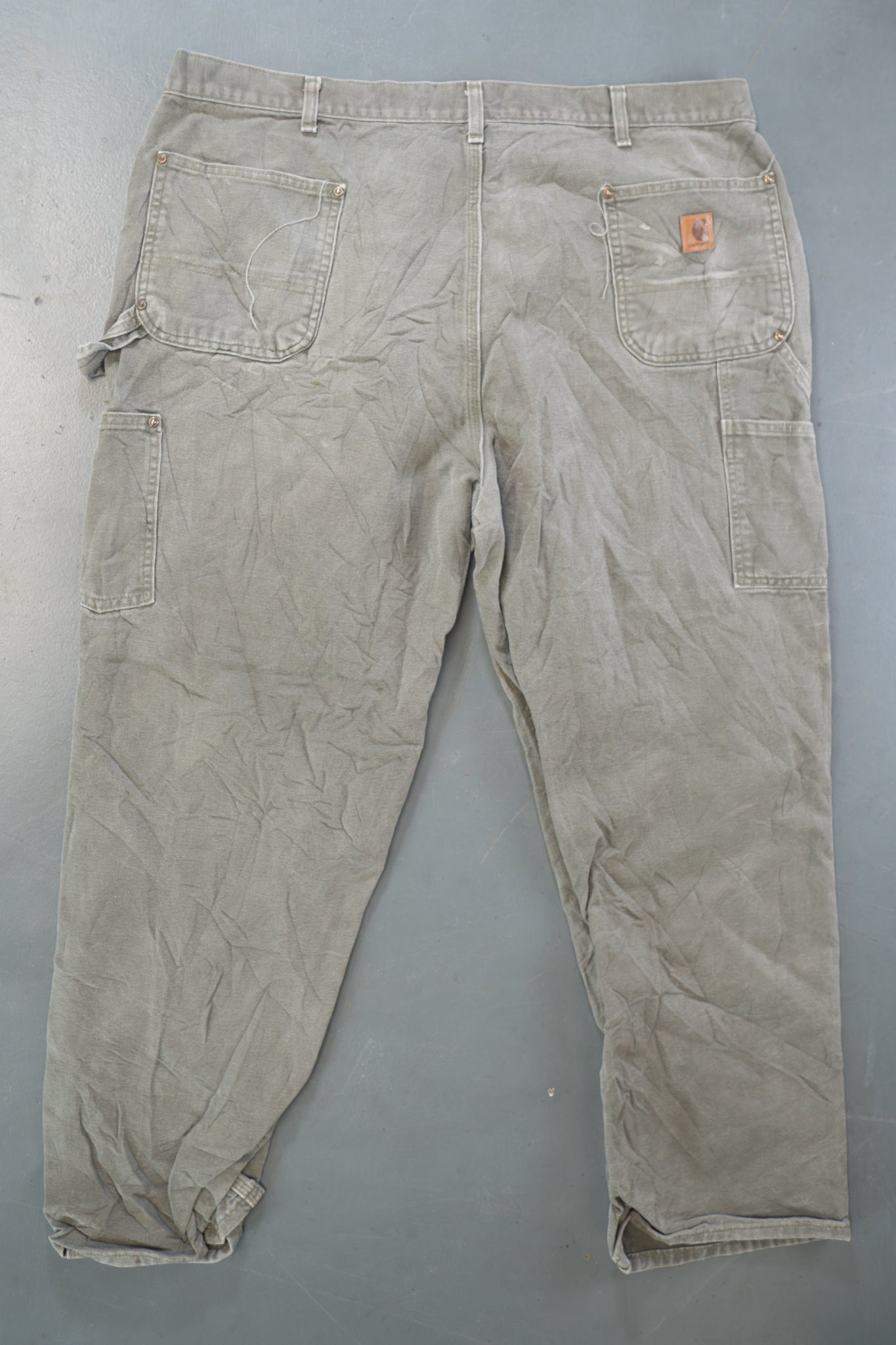 True Vintage Carhartt Carpenter Trousers - Double knee  – Green, w41,L29 Regular (1990s)