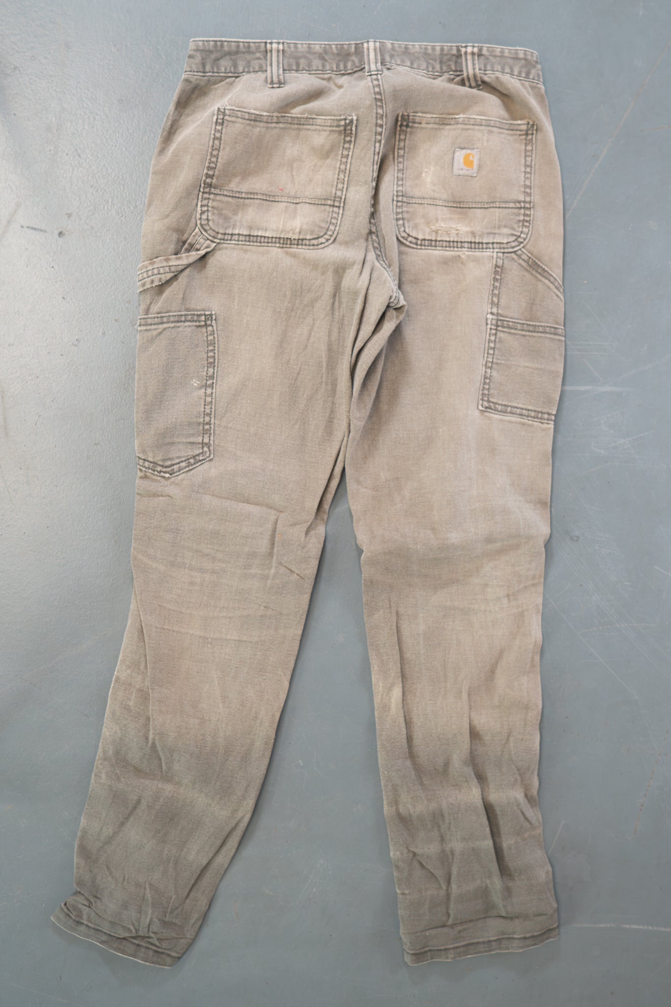 True Vintage Carhartt Carpenter Trousers - Double knee – Green, w30,L30 Regular (1990s)