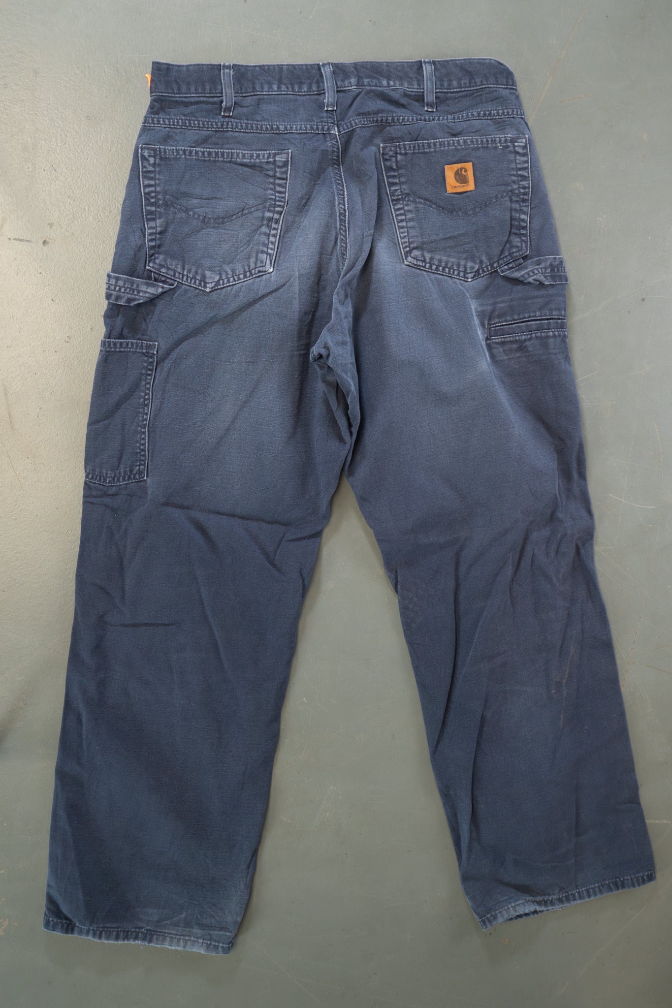 True Vintage Carhartt Carpenter Trousers – navy, w34,L30 Regular (1990s)