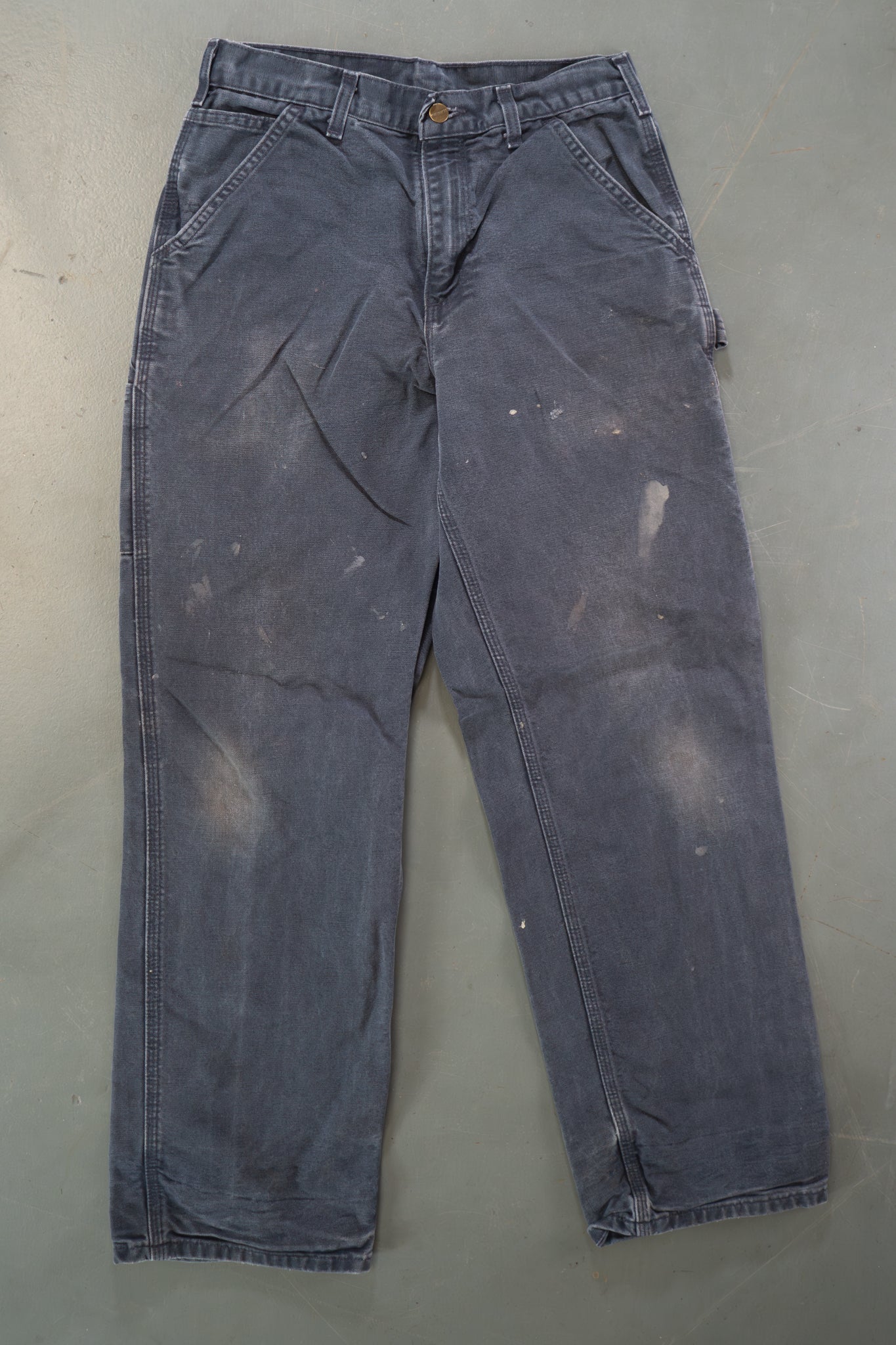 True Vintage Carhartt Carpenter Trousers – navy, w28,L30 Regular (1990s)