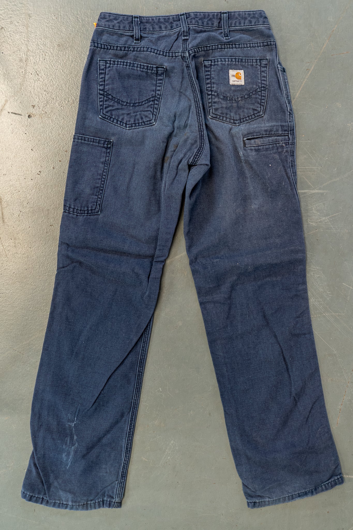 True Vintage Carhartt Carpenter Trousers – navy, w27,L29 Regular (1990s)