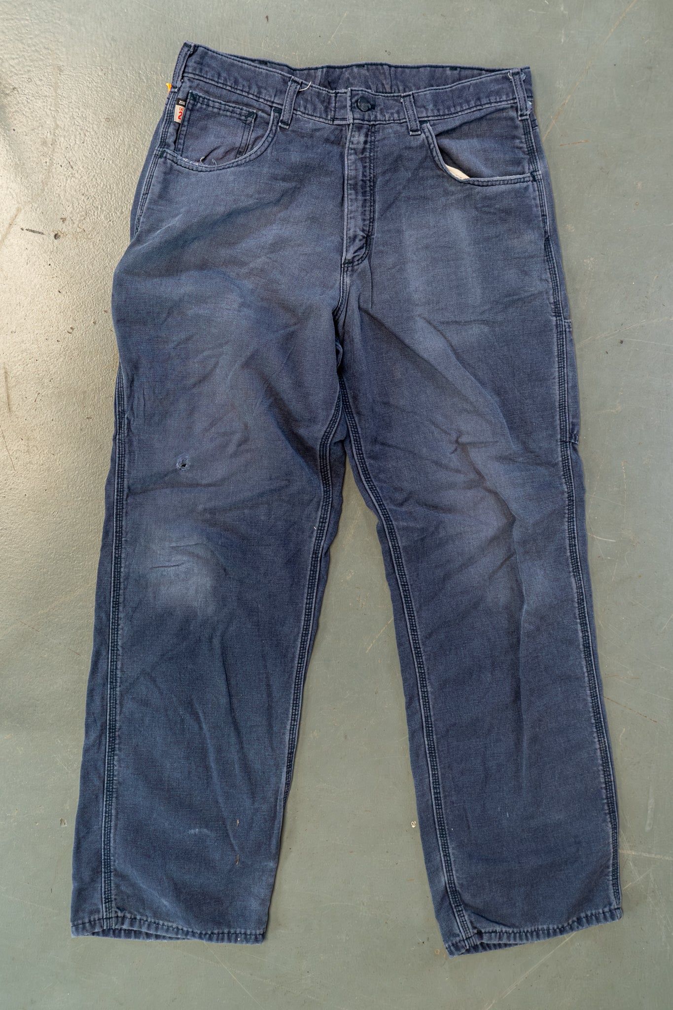 True Vintage Carhartt Carpenter Trousers – navy, w34,L31 Regular (1990s)