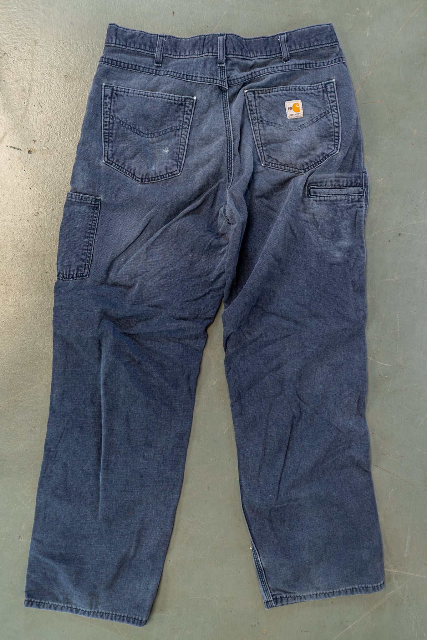 True Vintage Carhartt Carpenter Trousers – navy, w34,L31 Regular (1990s)