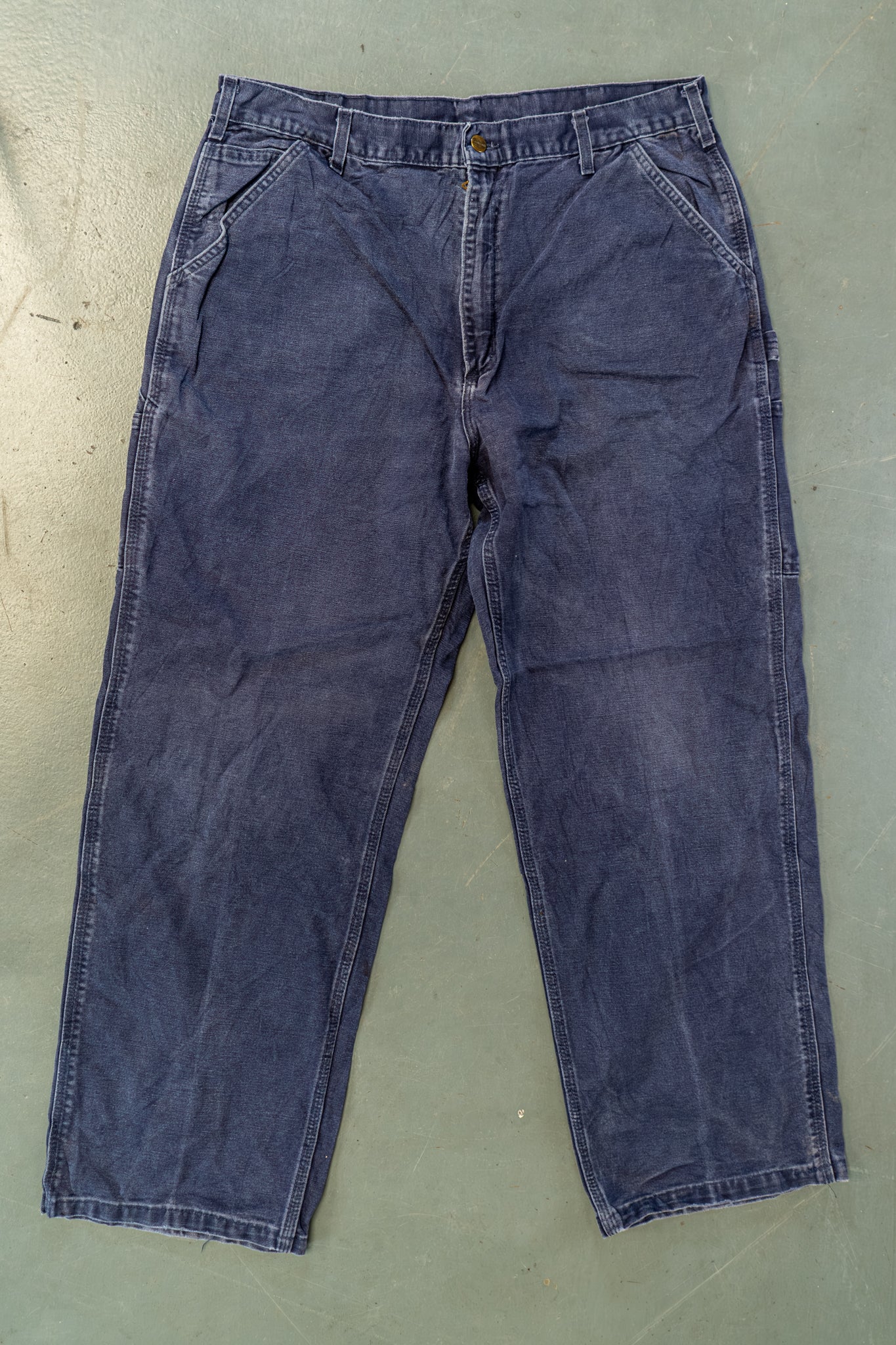 True Vintage Carhartt Carpenter Trousers – navy, w36,L30 Regular (1990s)