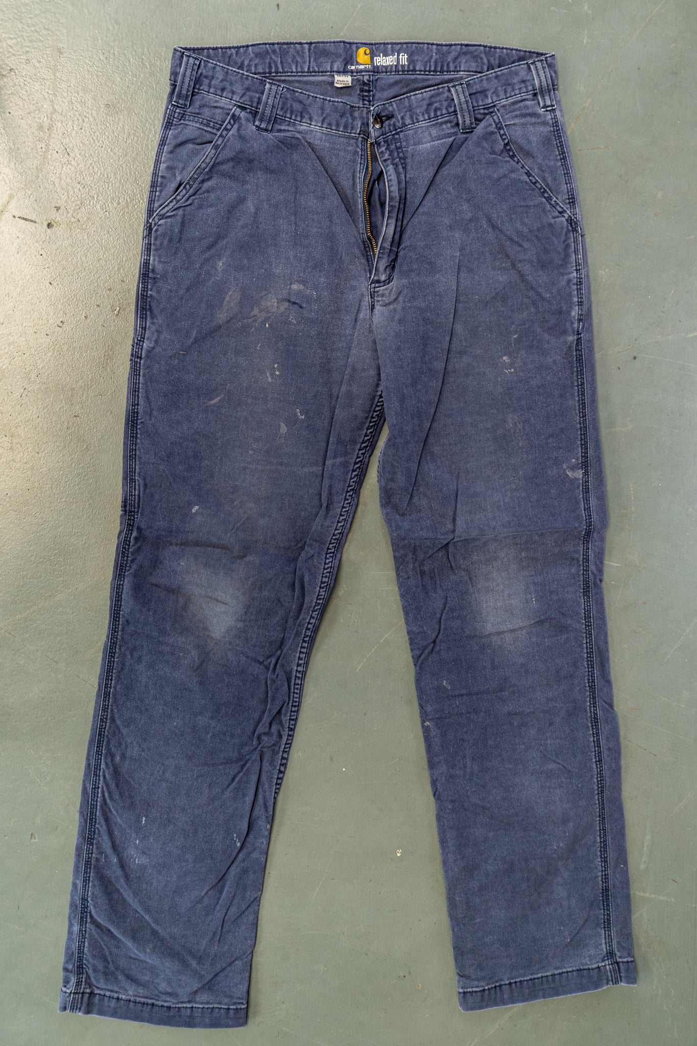 True Vintage Carhartt Carpenter Trousers – navy, w34,L32 Regular (1990s)
