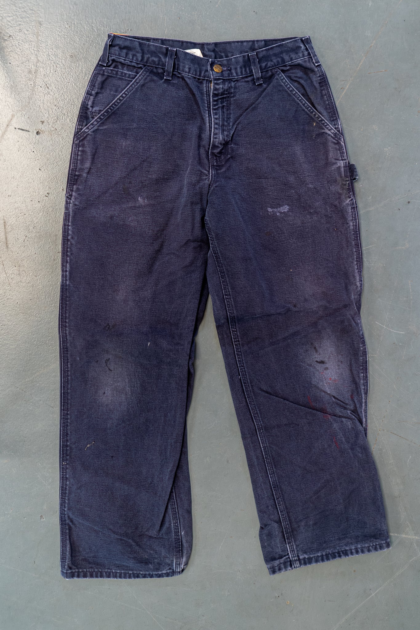 True Vintage Carhartt Carpenter Trousers – navy, w28,L28 Regular (1990s)