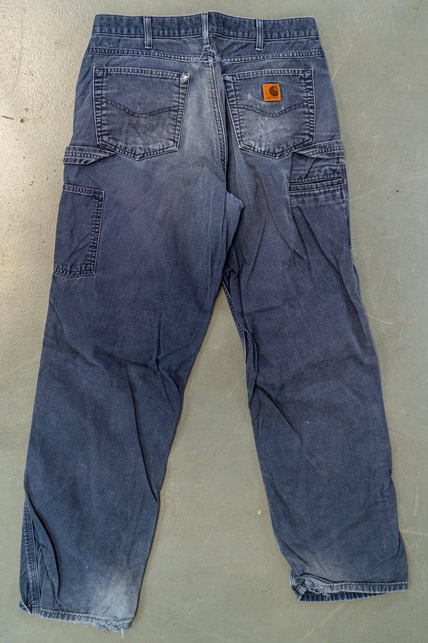True Vintage Carhartt Carpenter Trousers – navy, w33,L32 Regular (1990s)