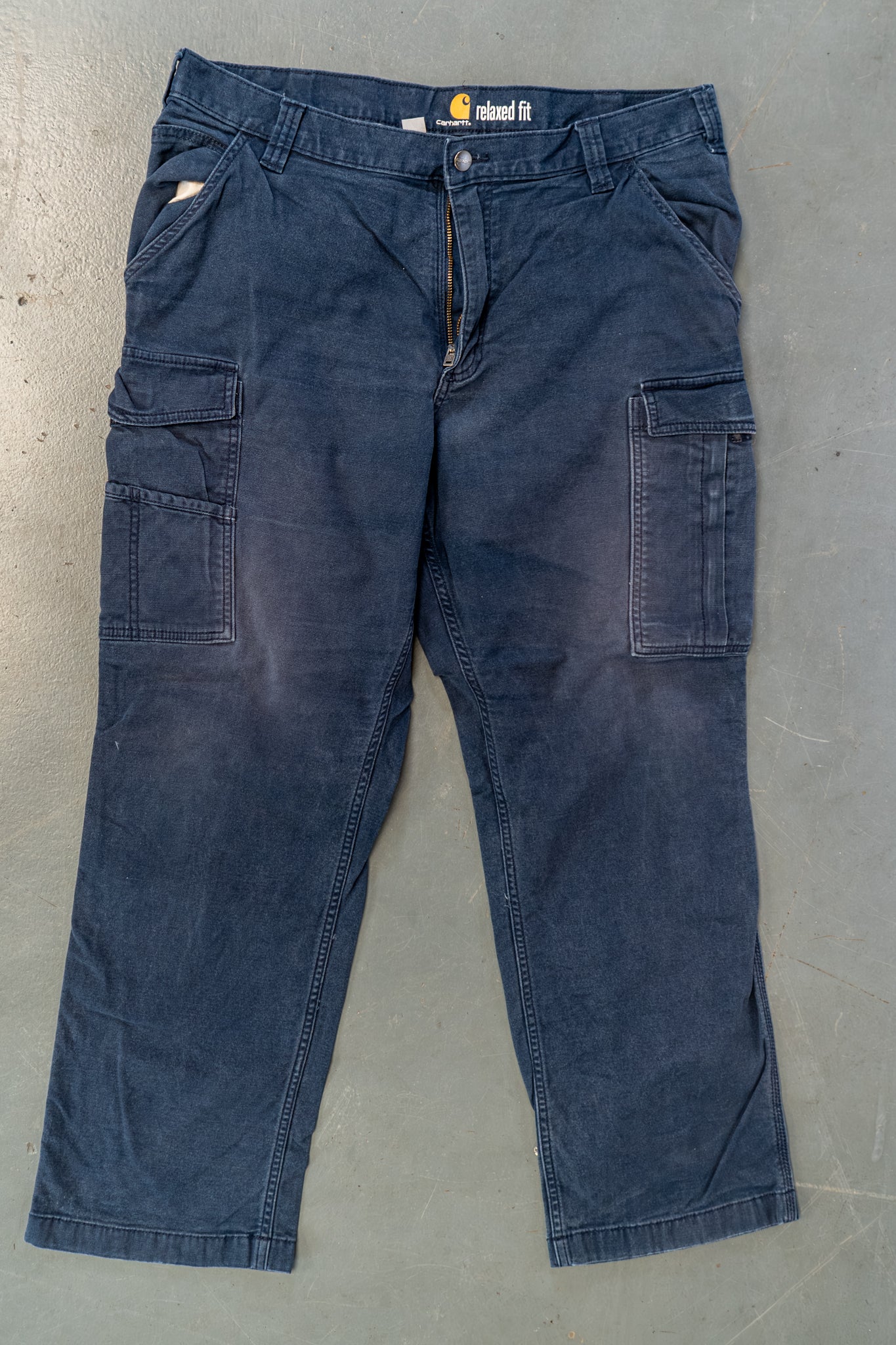 True Vintage Carhartt Carpenter Trousers – navy, w36,L28 Regular (1990s)