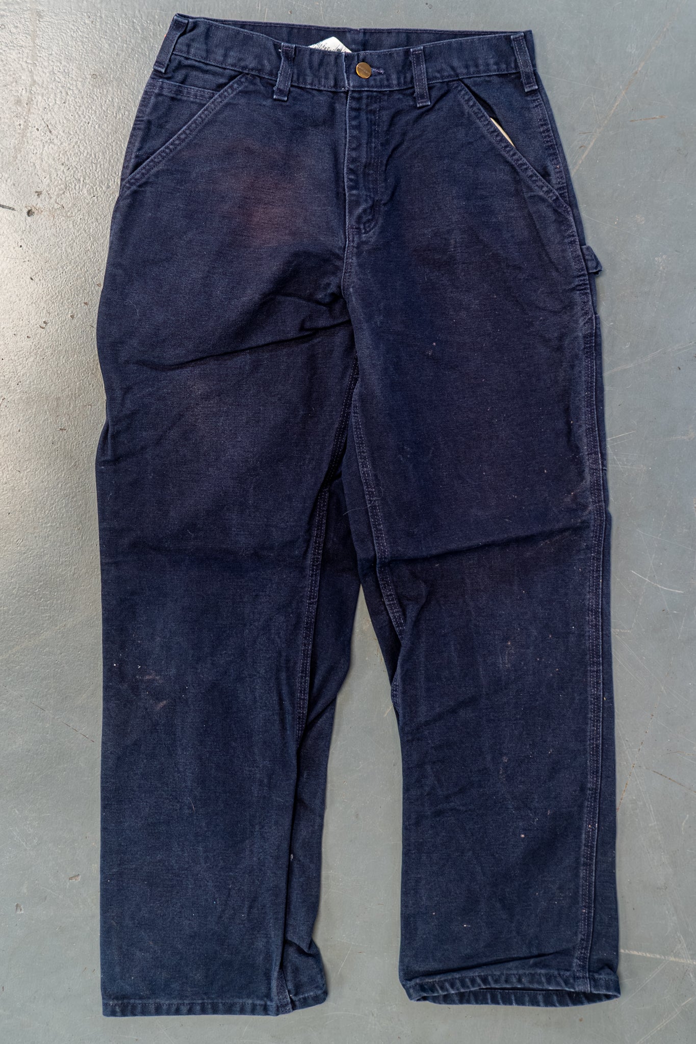 True Vintage Carhartt Carpenter Trousers – navy, w28,L29 Regular (1990s)