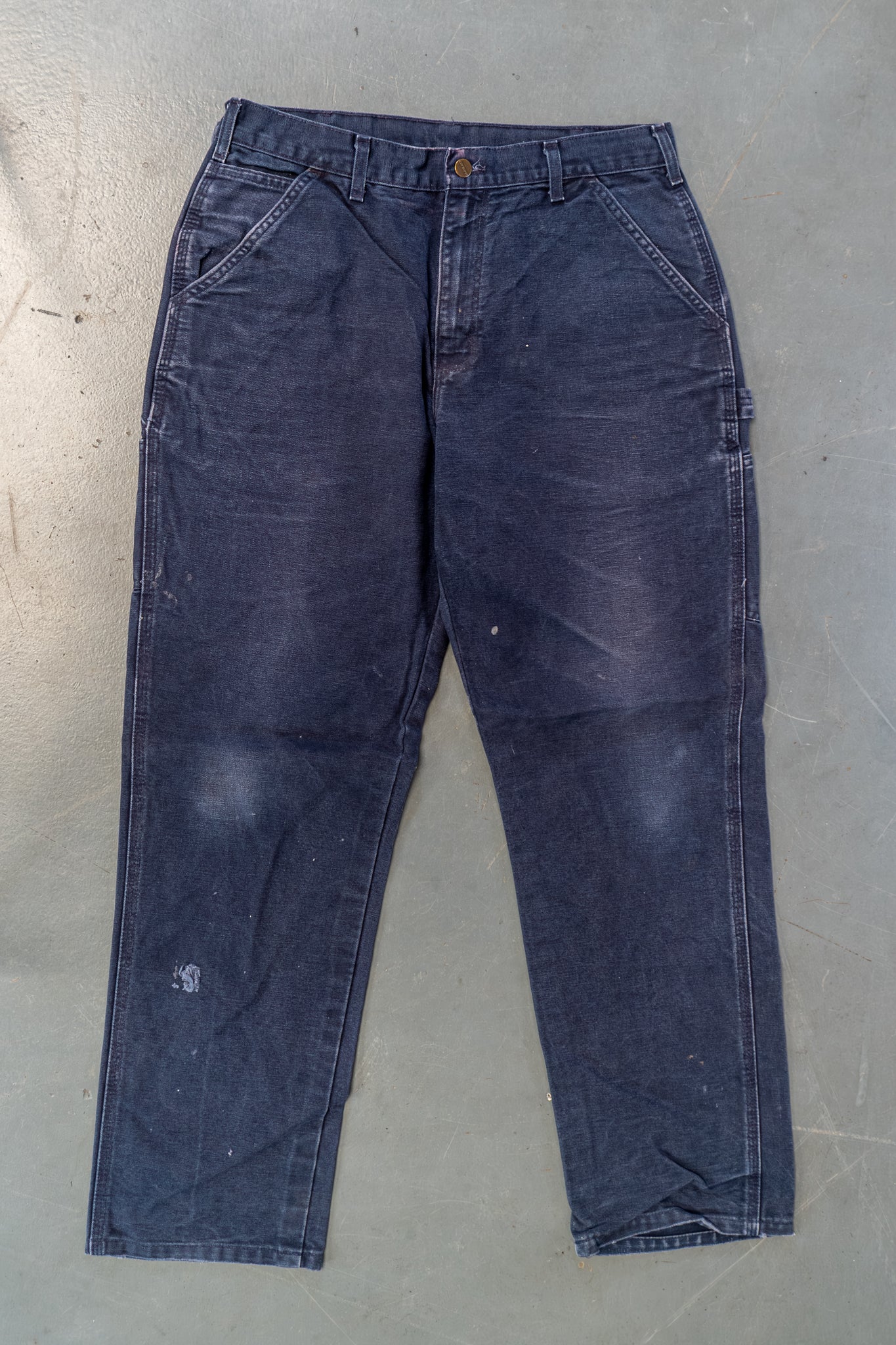 True Vintage Carhartt Carpenter Trousers – navy, w32,L30 Regular (1990s)