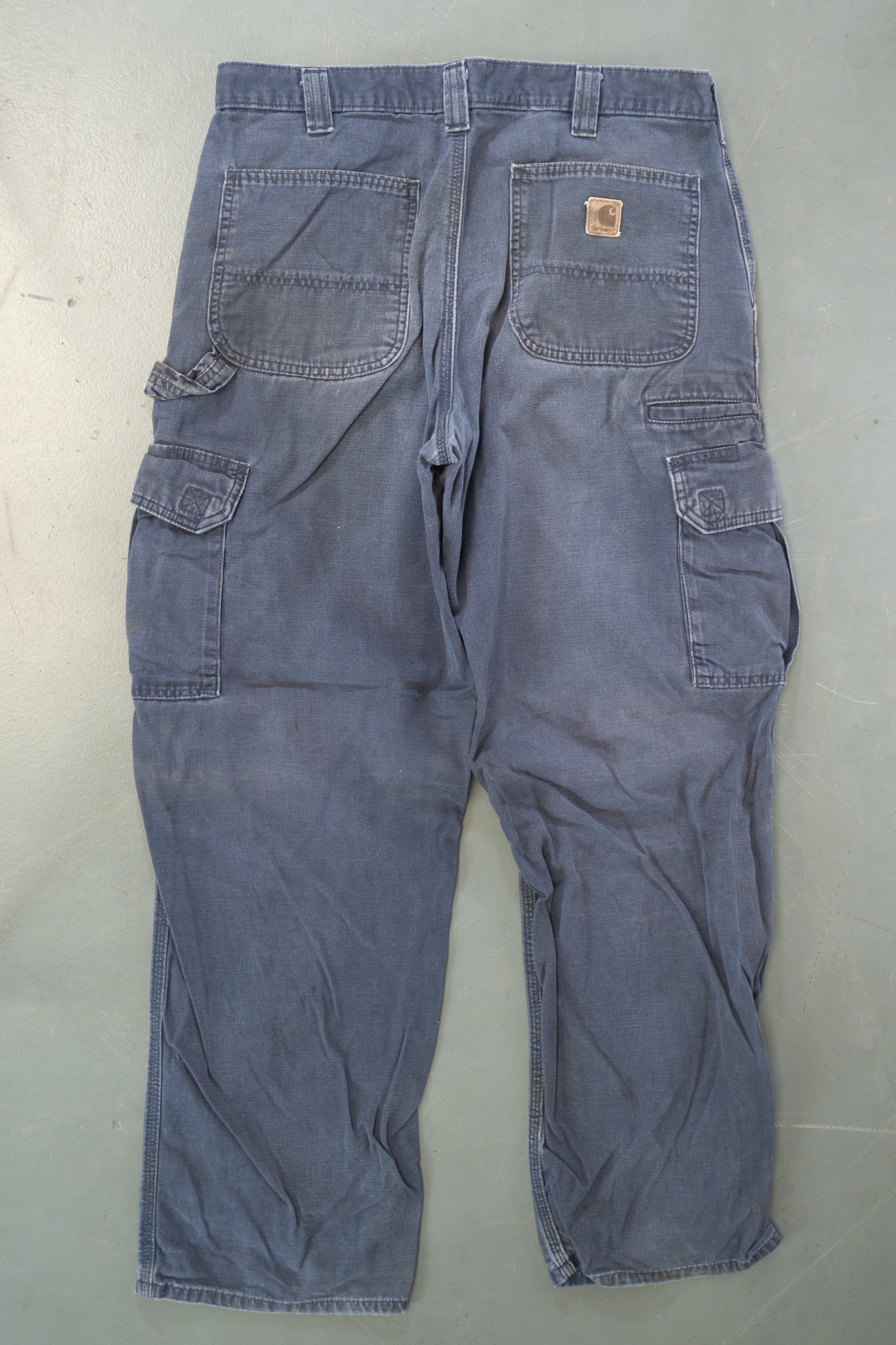 True Vintage Carhartt Carpenter Trousers – navy, w34,L30 Regular (1990s)
