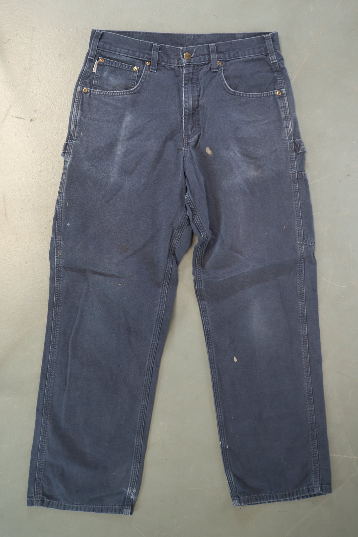 True Vintage Carhartt Carpenter Trousers – navy, w32,L31 Regular (1990s)