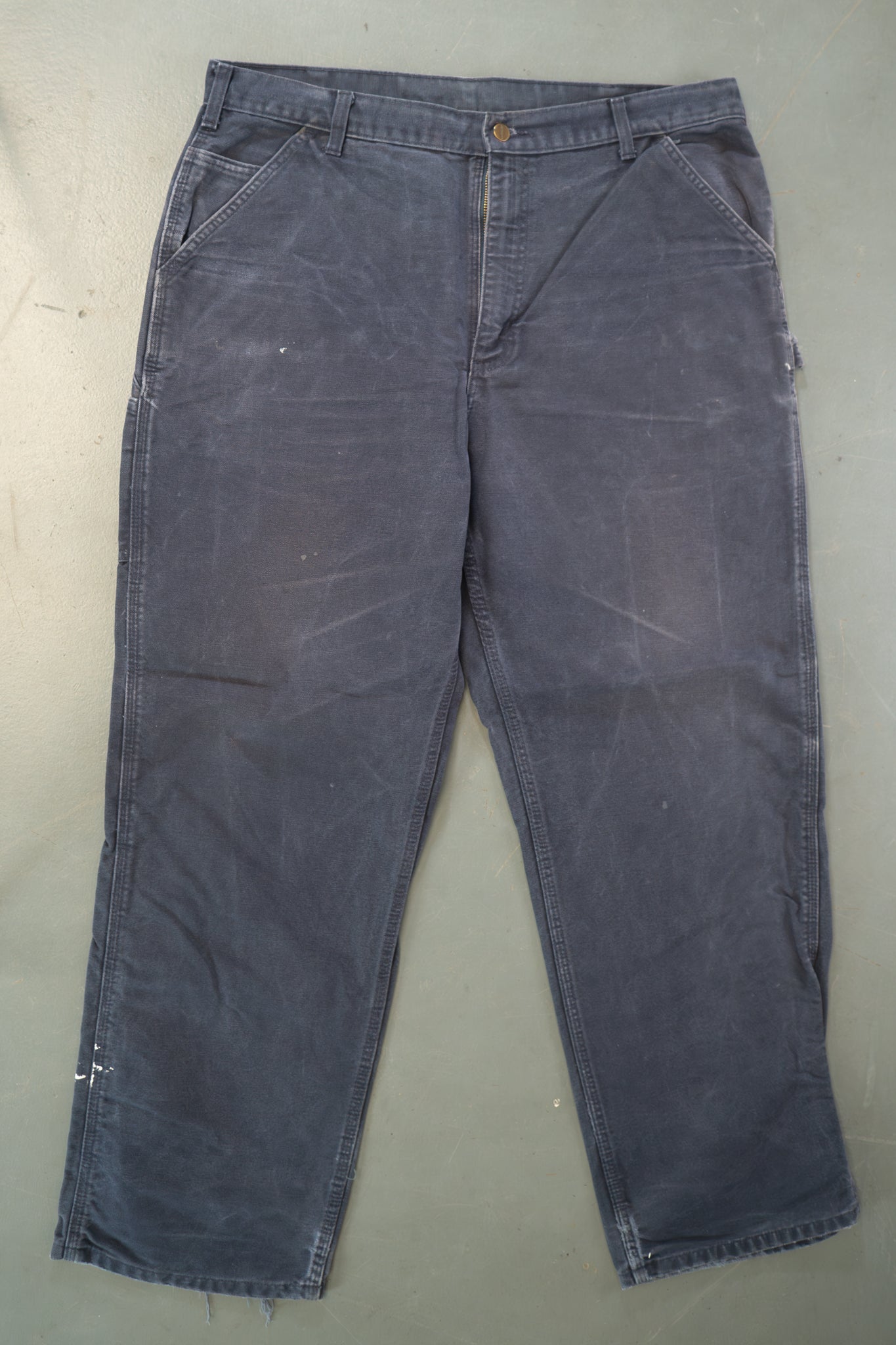 True Vintage Carhartt Carpenter Trousers – navy, w38,L31 Regular (1990s)