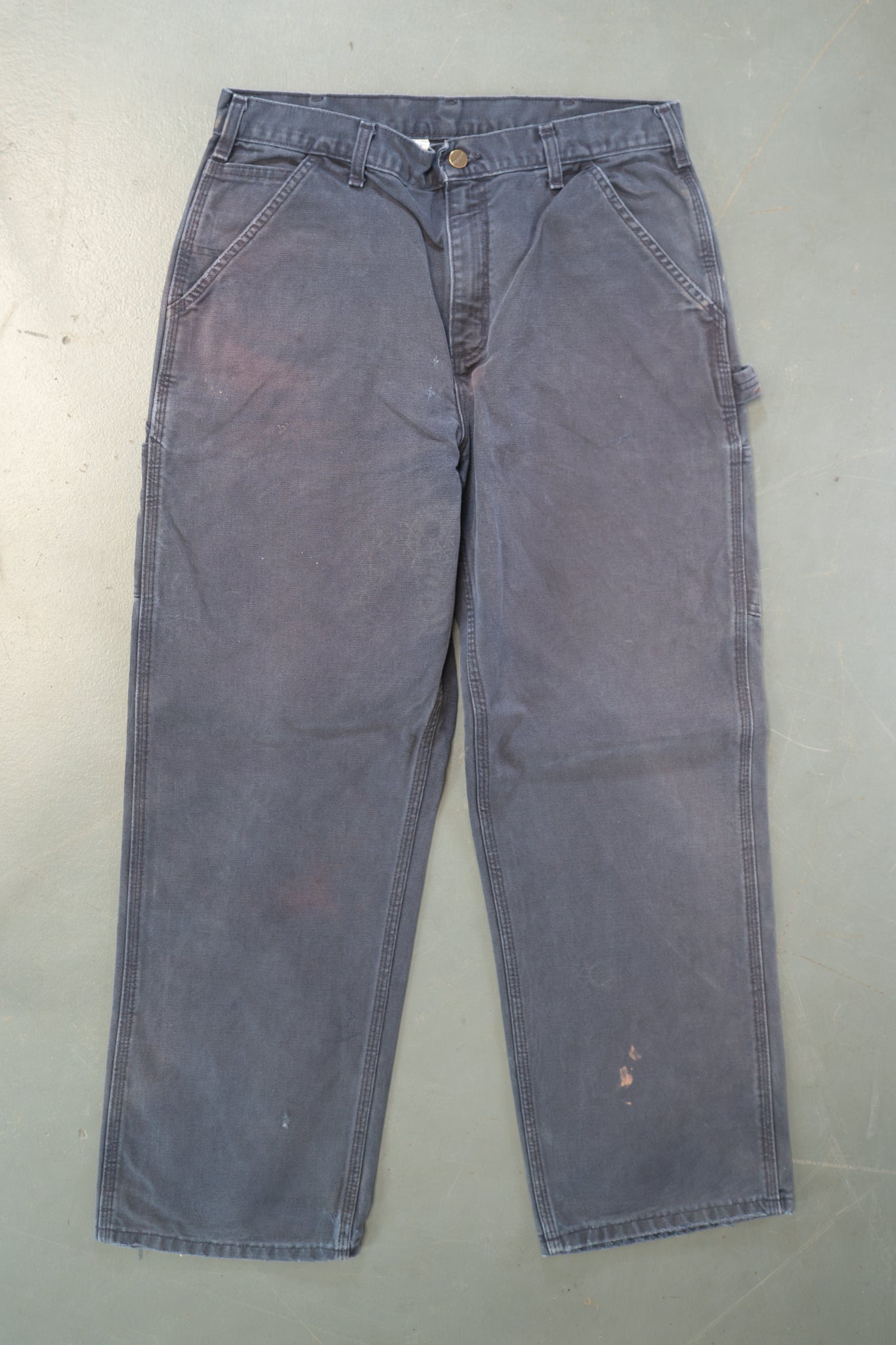 True Vintage Carhartt Carpenter Trousers – navy, w32,L29 Regular (1990s)