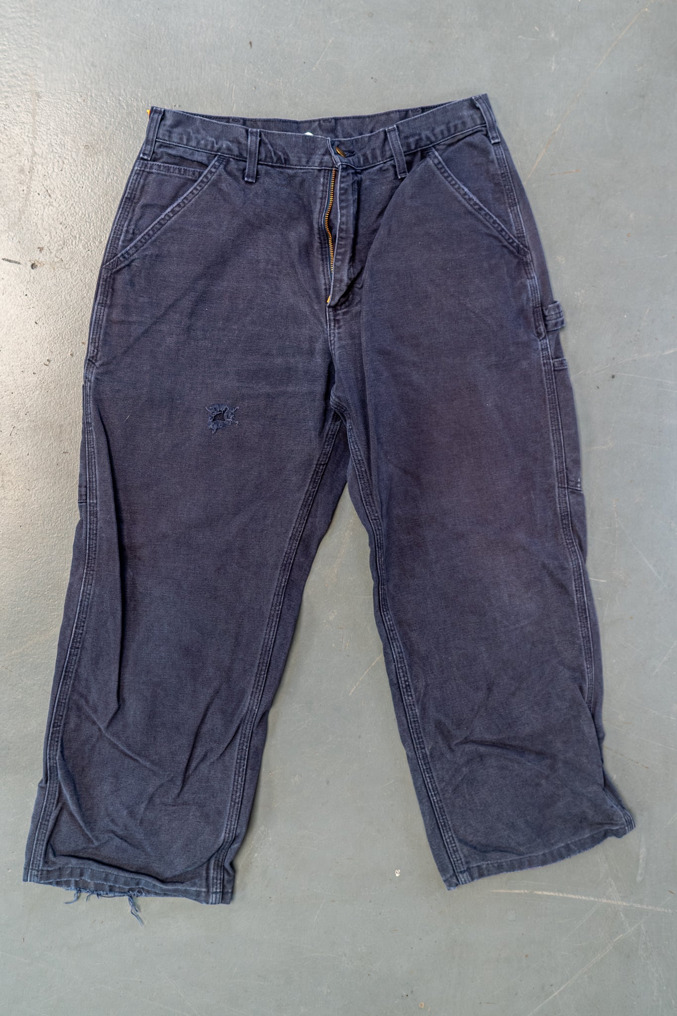 True Vintage Carhartt Carpenter Trousers – navy, w31,L25 Regular (1990s)