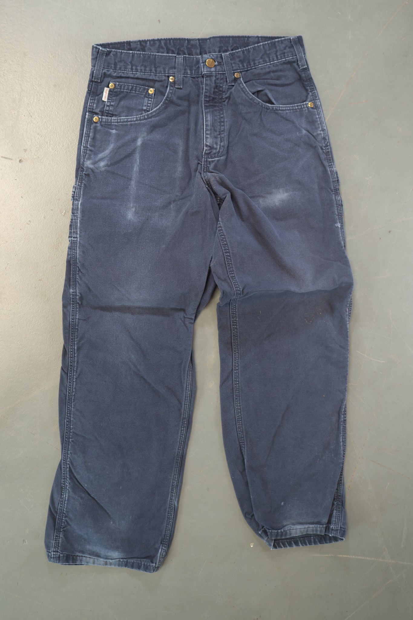True Vintage Carhartt Carpenter Trousers – navy, w31,L29 Regular (1990s)