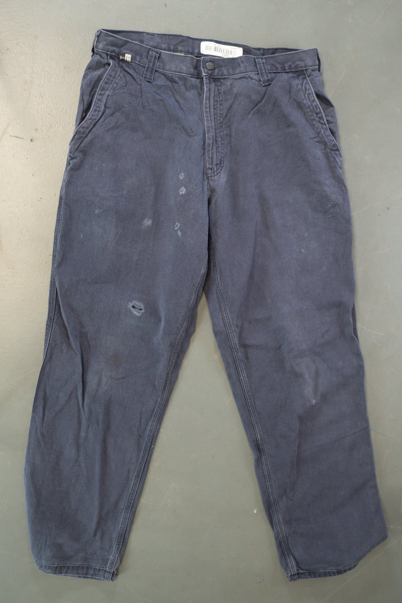 True Vintage Carhartt Carpenter Trousers – navy, w34,L30 Regular (1990s)