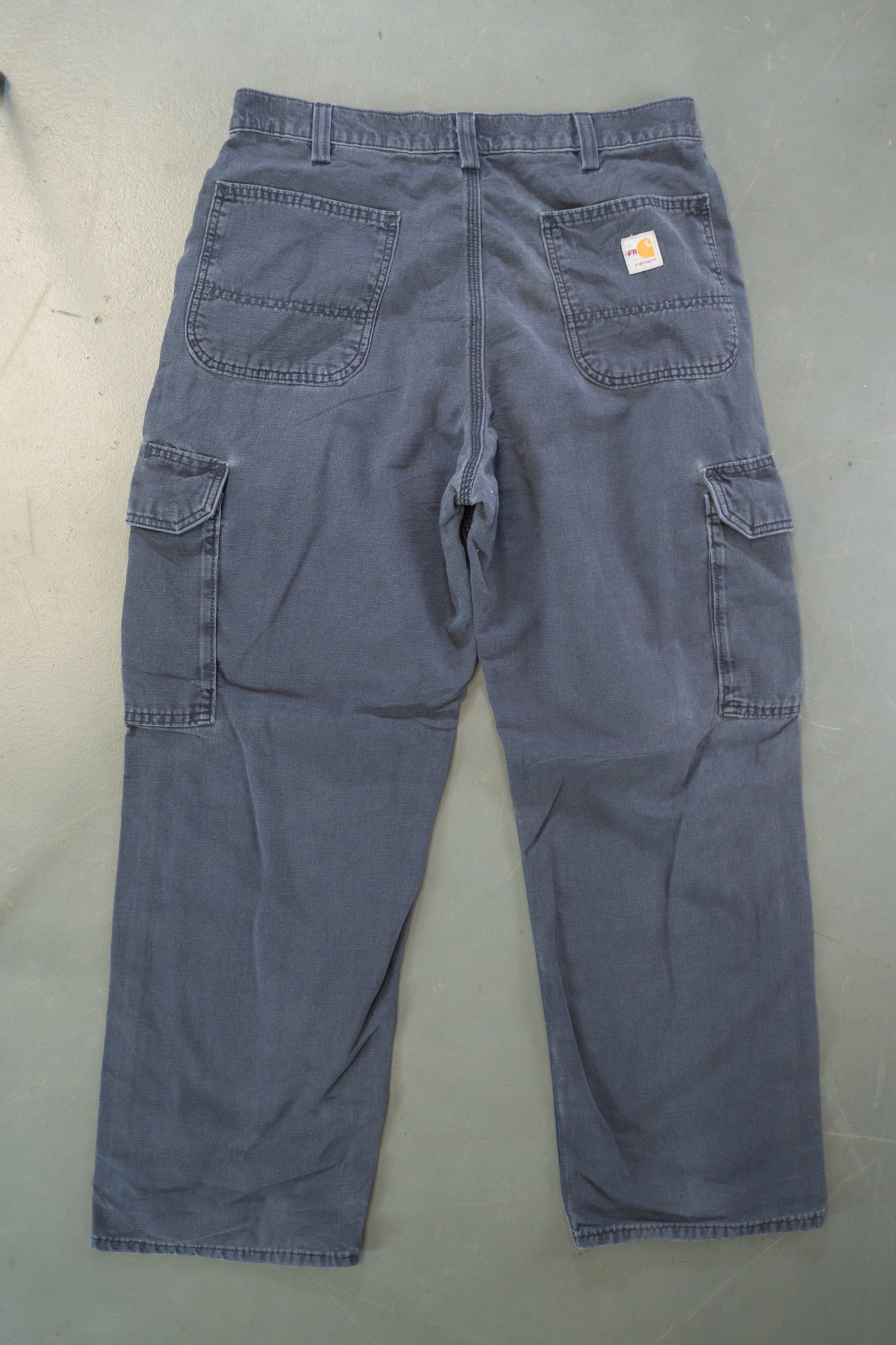 True Vintage Carhartt Carpenter Trousers – navy, w34,L30 Regular (1990s)
