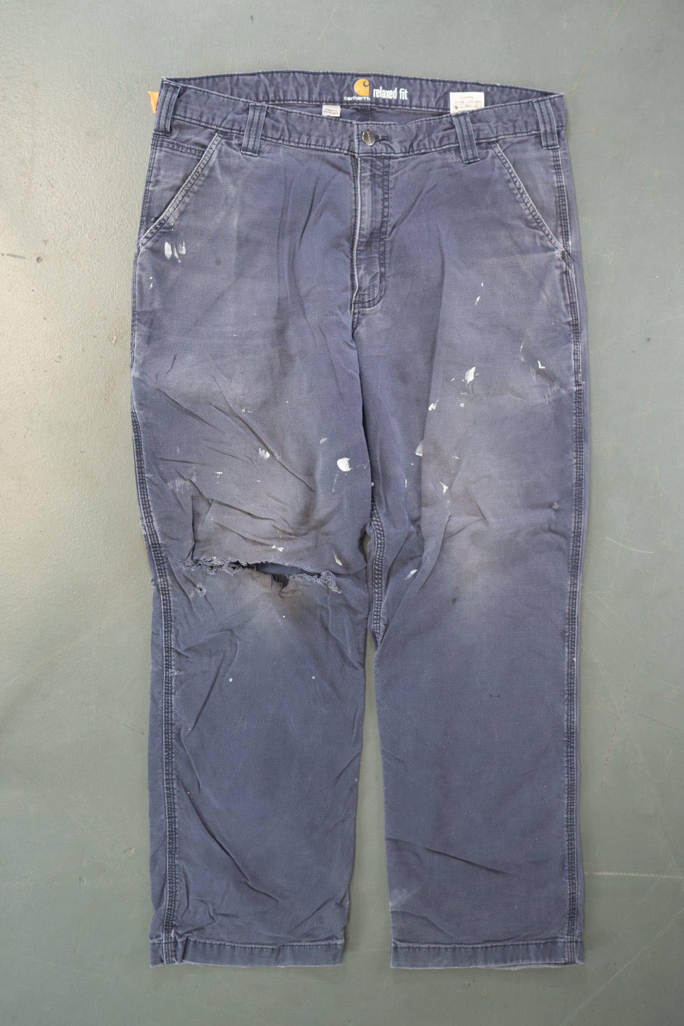 True Vintage Carhartt Carpenter Trousers – navy, w36,L28 Regular (1990s)