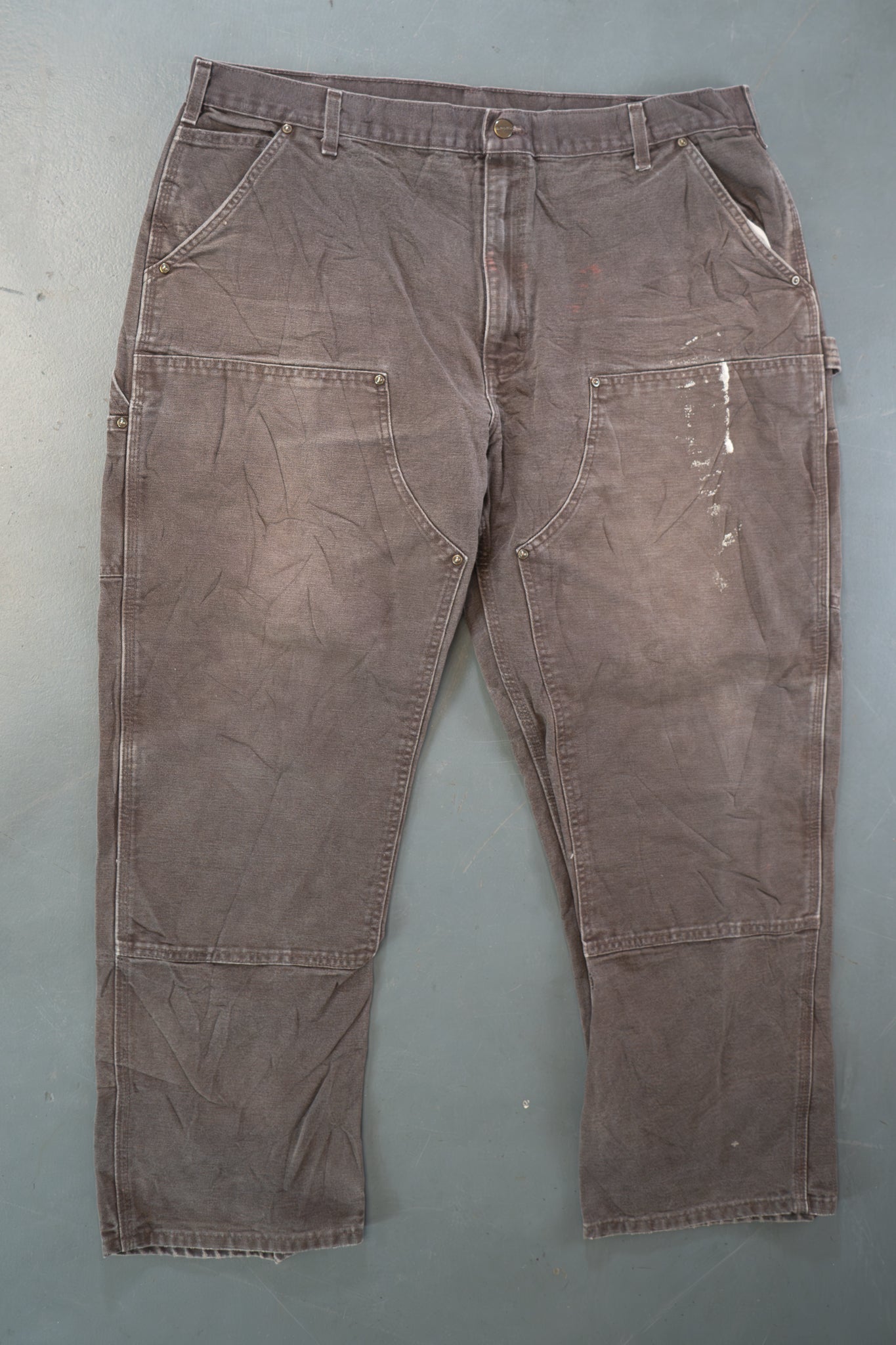 True Vintage Carhartt Carpenter Trousers - Double knee  – Brown, w39,L28 Regular (1990s)